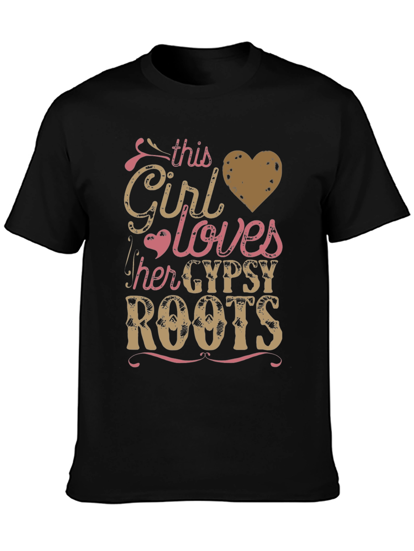 Gypsy Roots Womens Black T-Shirt