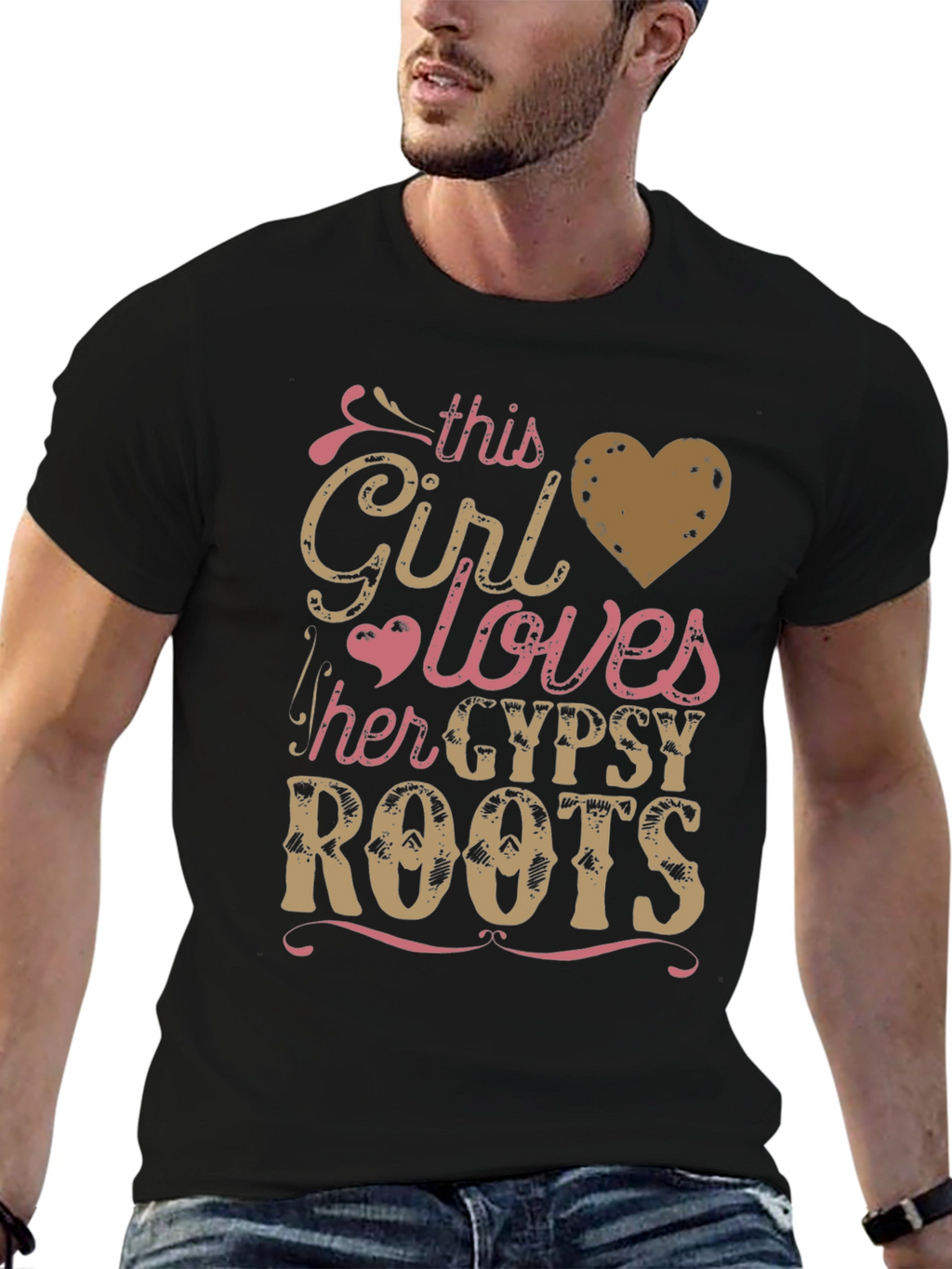 Gypsy Roots Womens Black T-Shirt