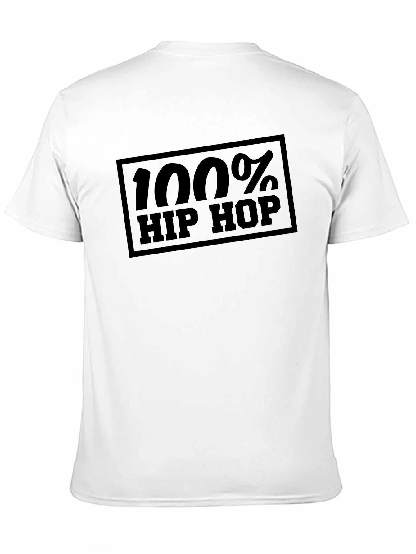100% Hip Hop Graphic Tee - Black