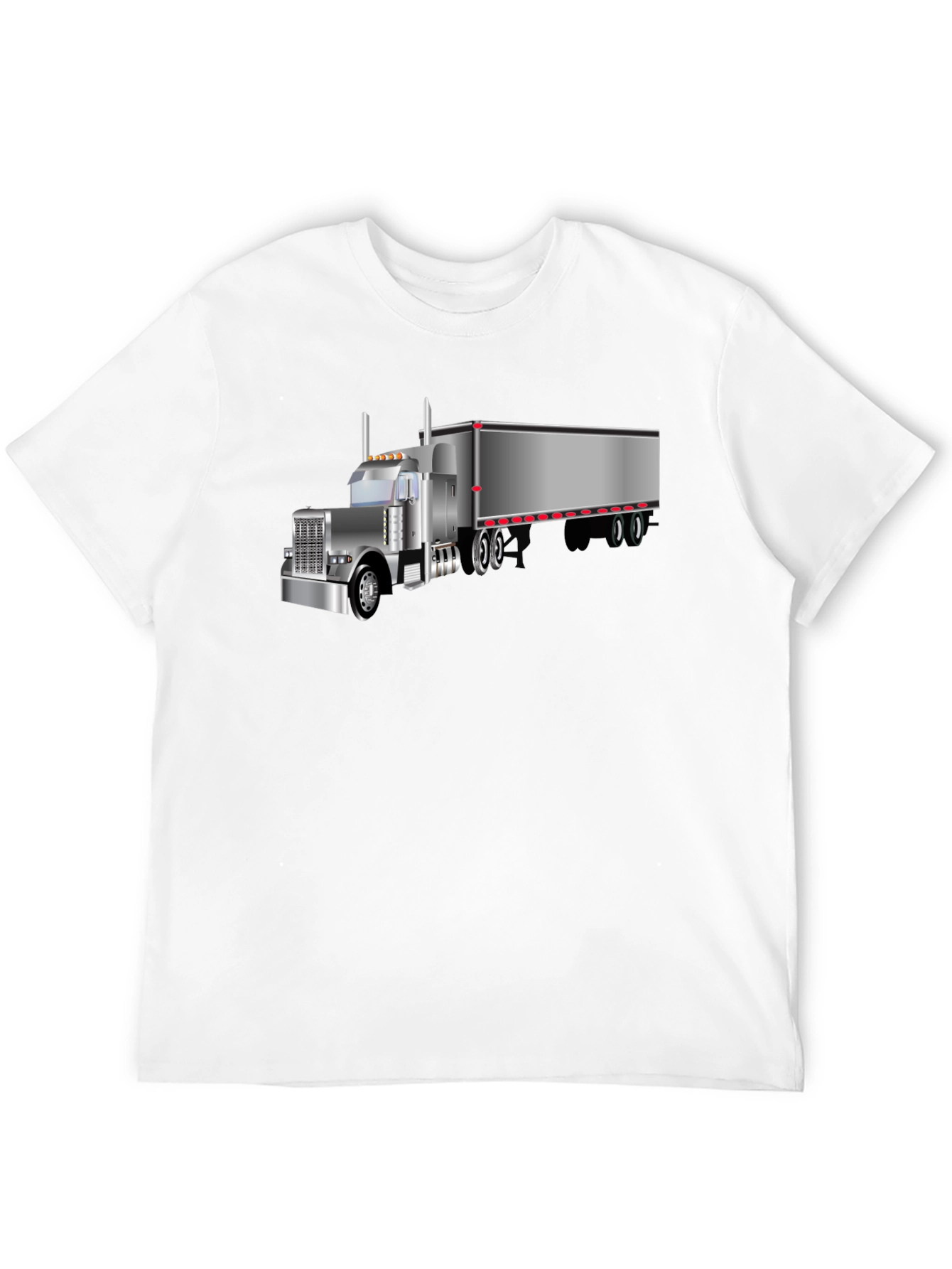 Trucker T-Shirt - Black Graphic Tee