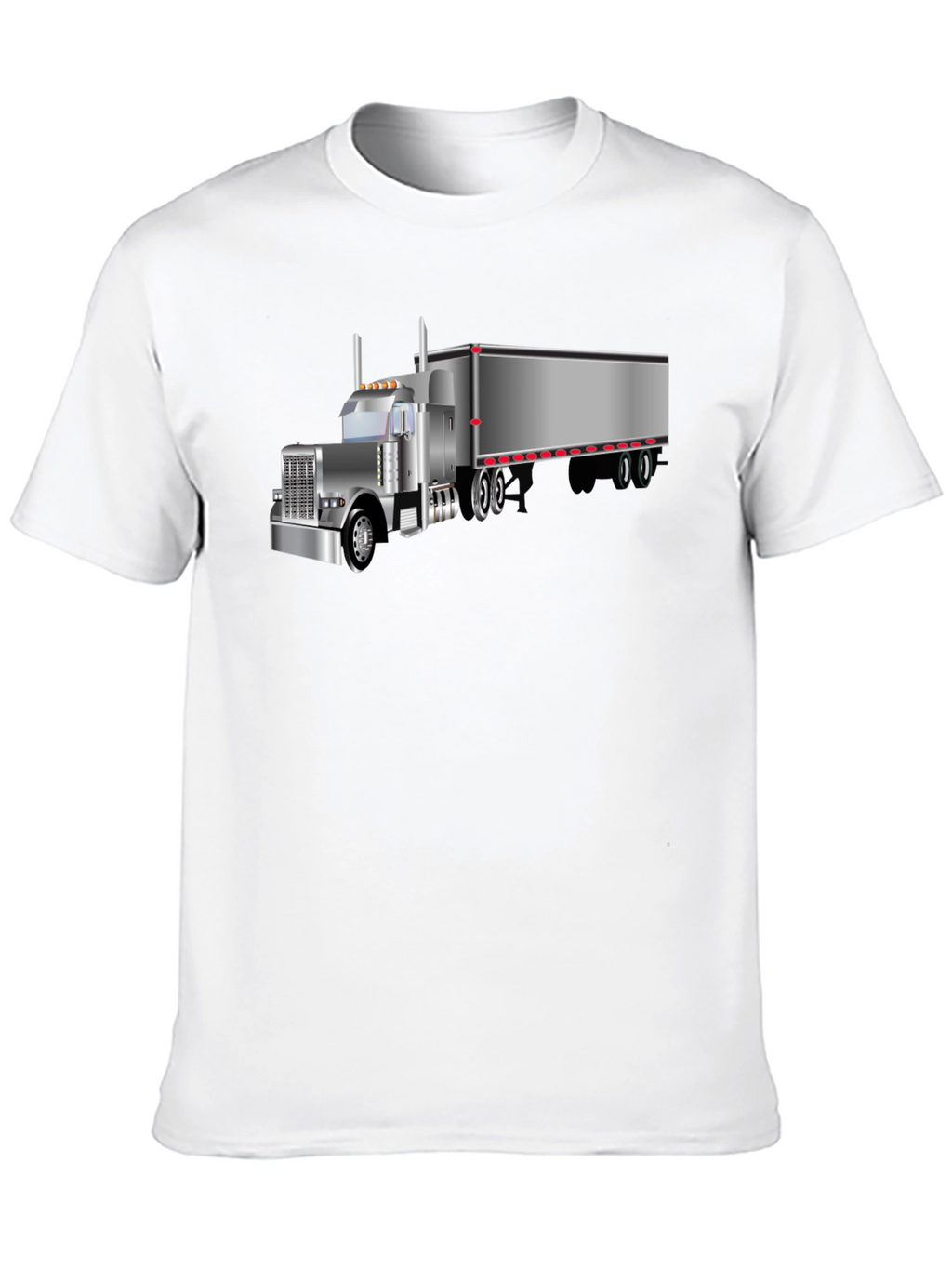 Trucker T-Shirt - Black Graphic Tee
