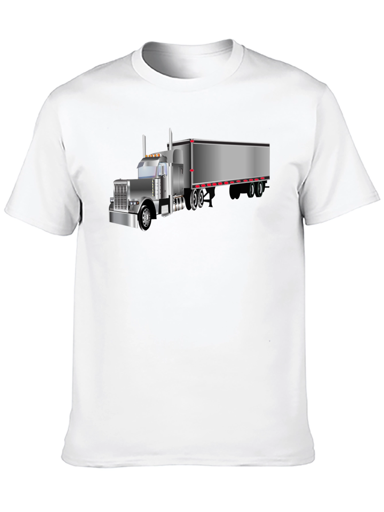 Trucker T-Shirt - Black Graphic Tee