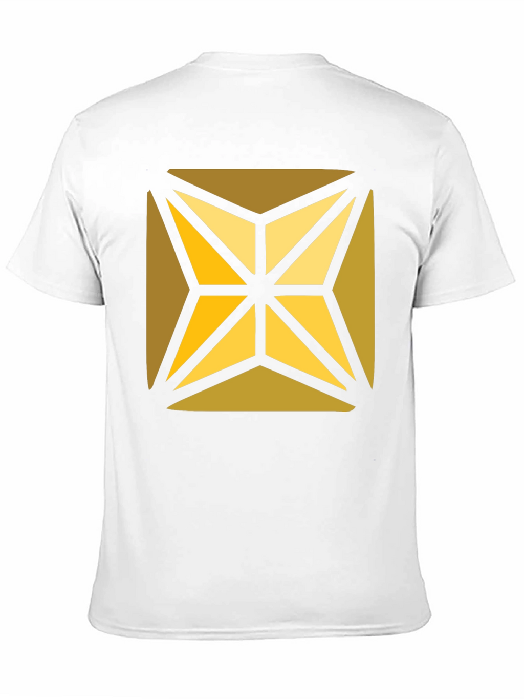 Geometric Starburst Graphic Black T-Shirt