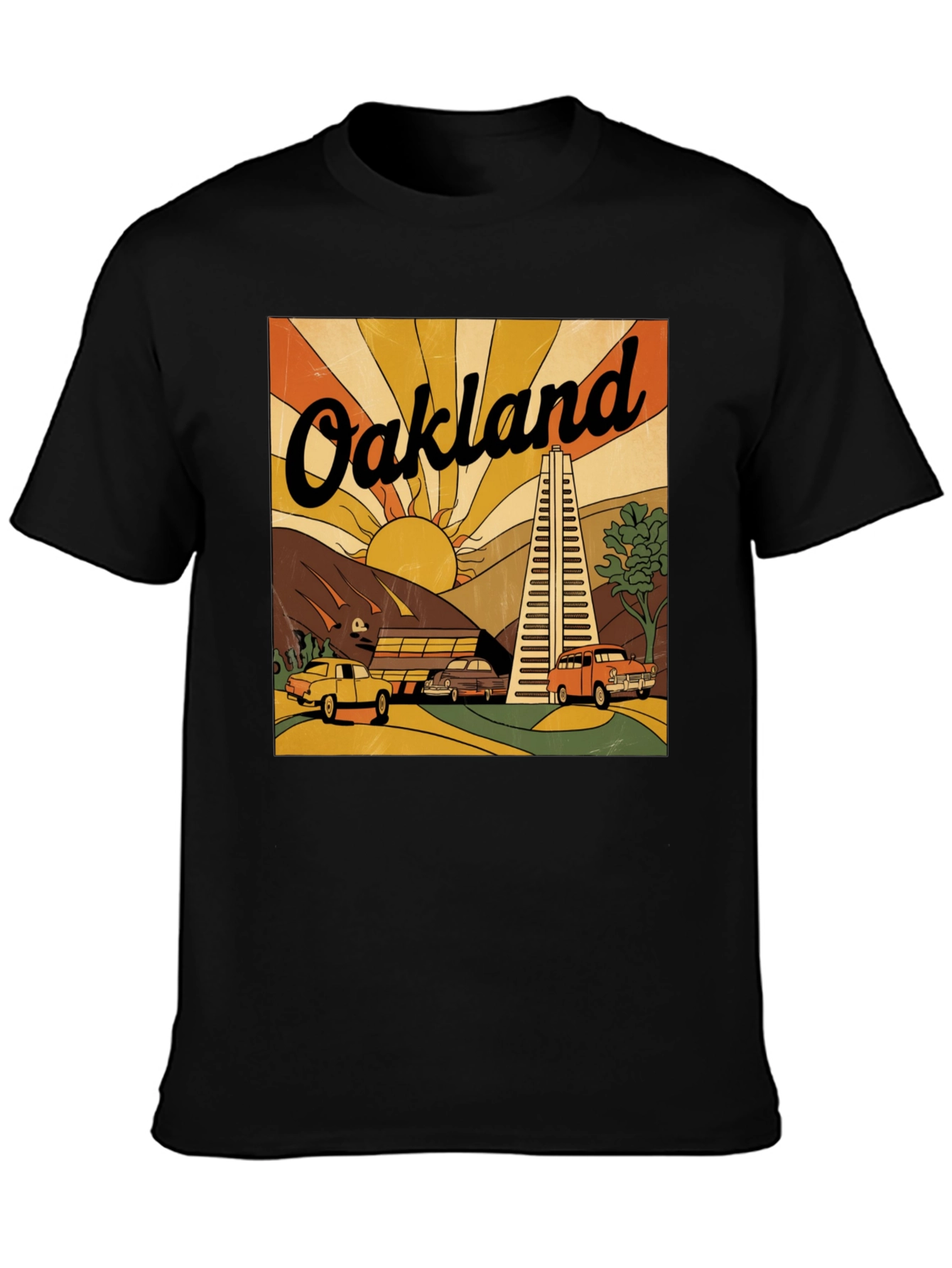 Retro Oakland T-Shirt - Vintage City Design