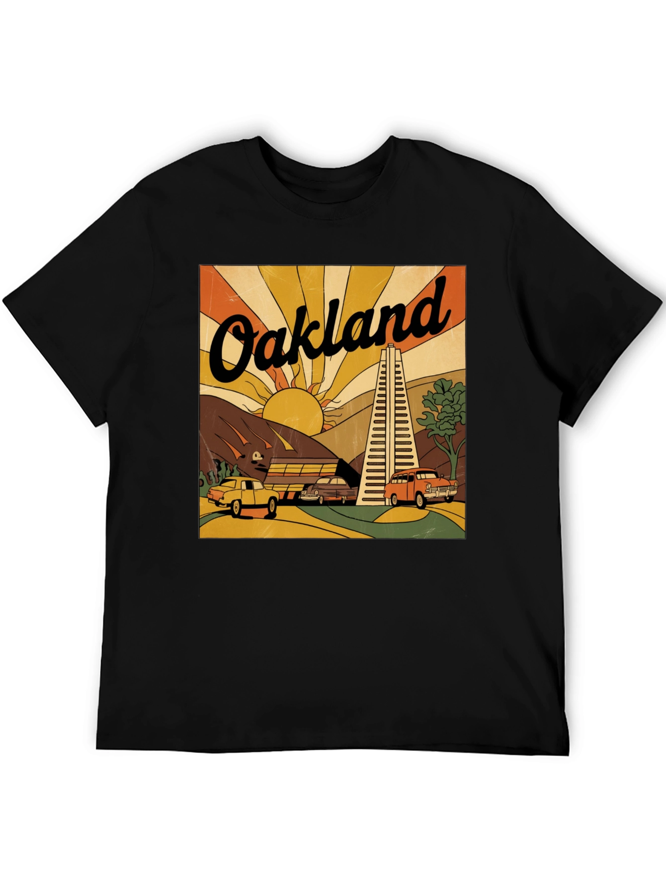 Retro Oakland T-Shirt - Vintage City Design