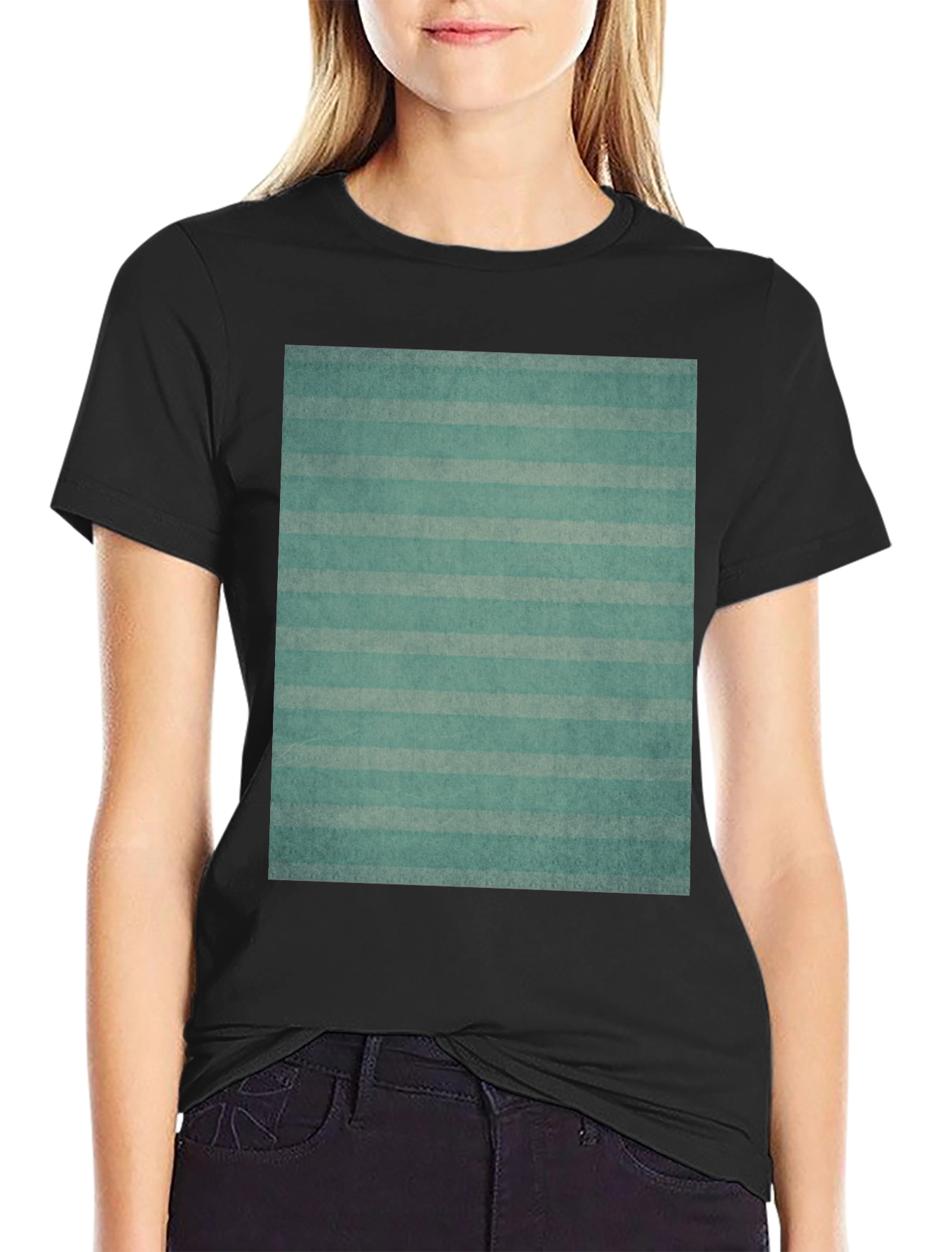 Striped Pattern Tee - Casual Comfort