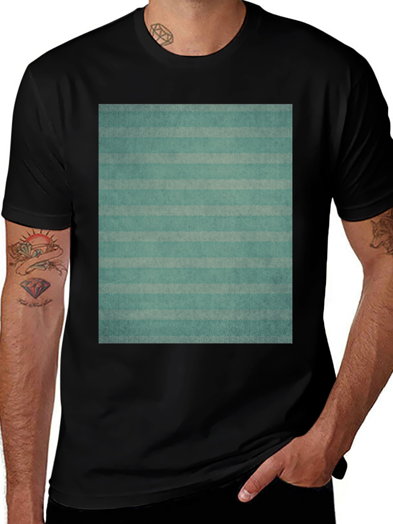 Striped Pattern Tee - Casual Comfort