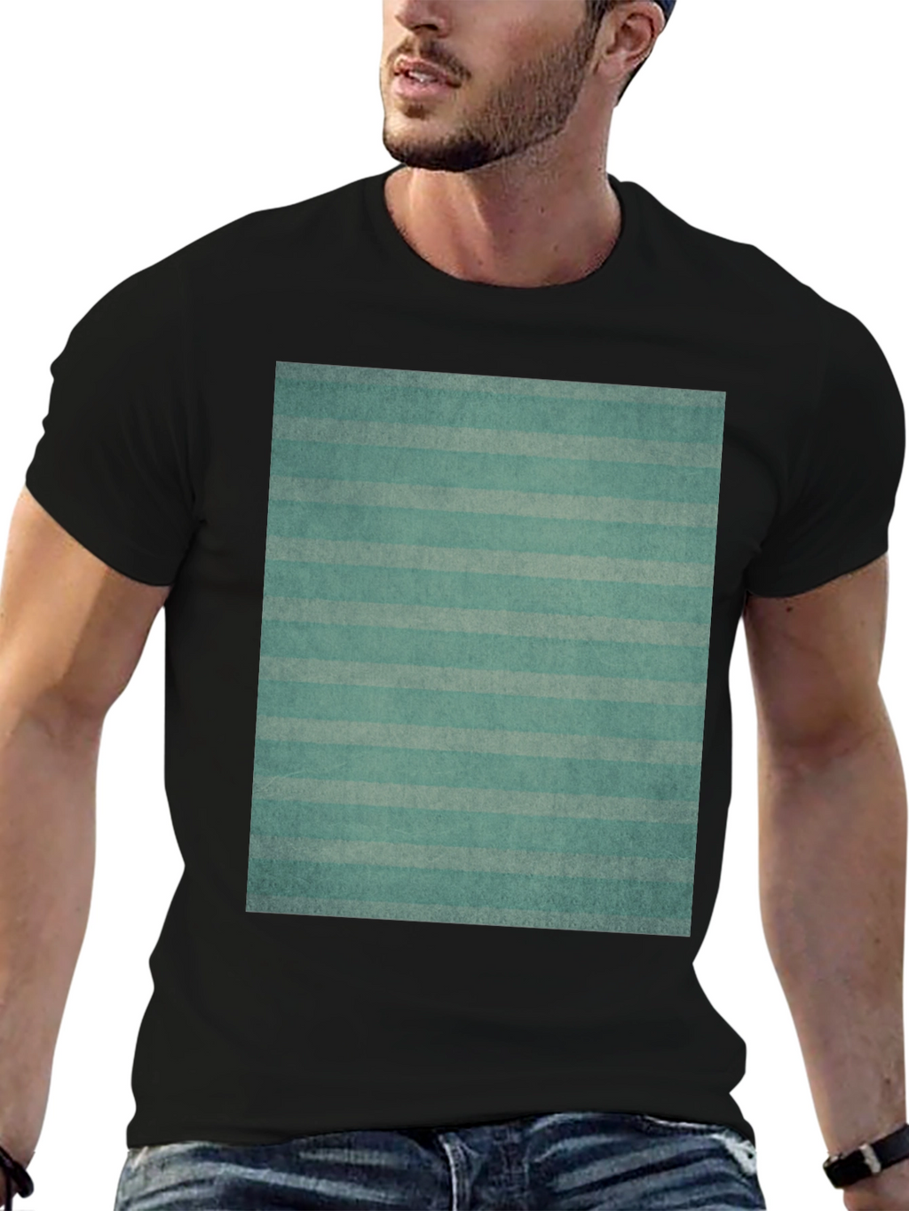 Striped Pattern Tee - Casual Comfort