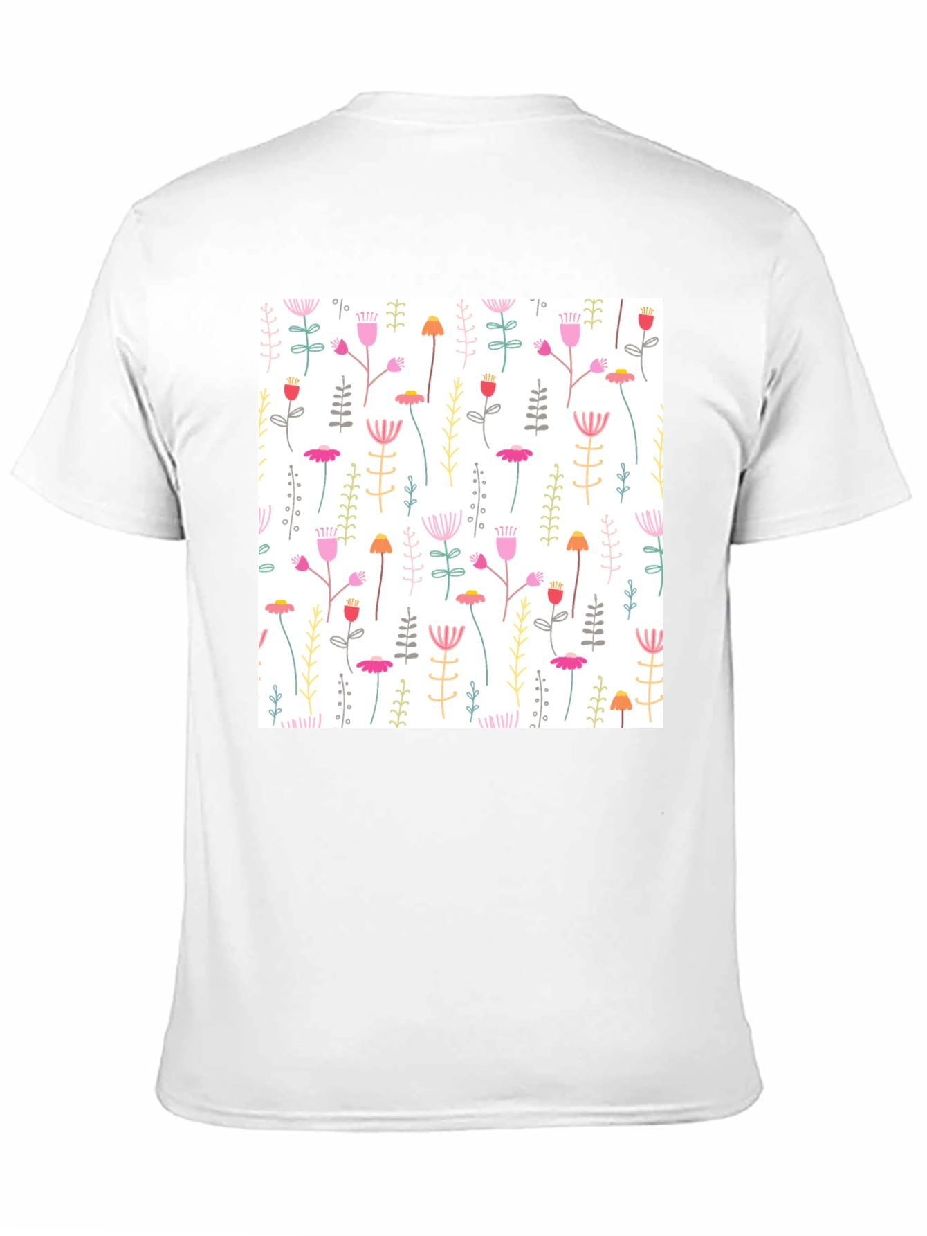 Floral Print T-Shirt - Casual Style