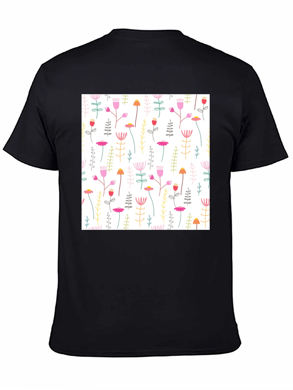 Floral Print T-Shirt - Casual Style
