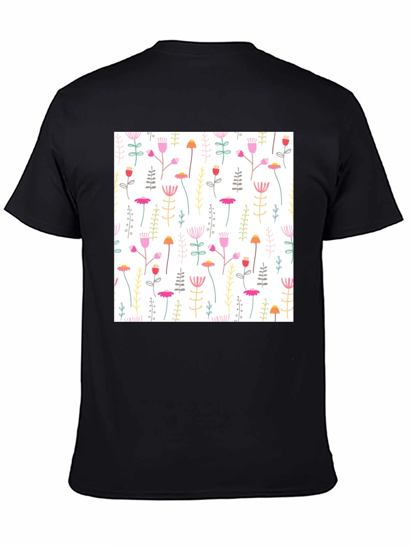 Floral Print T-Shirt - Casual Style