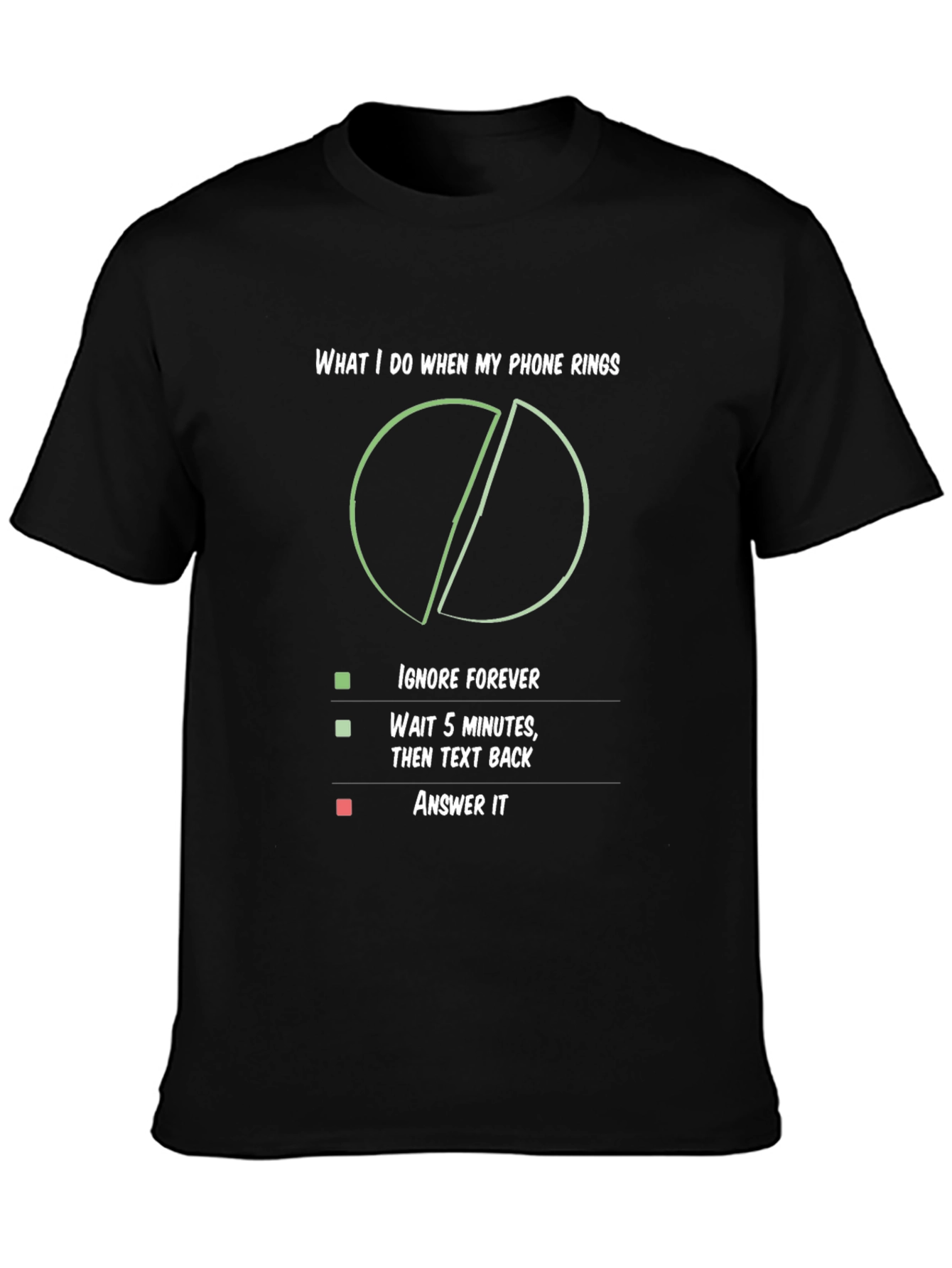 Humorous Phone Rings Graphic T-Shirt