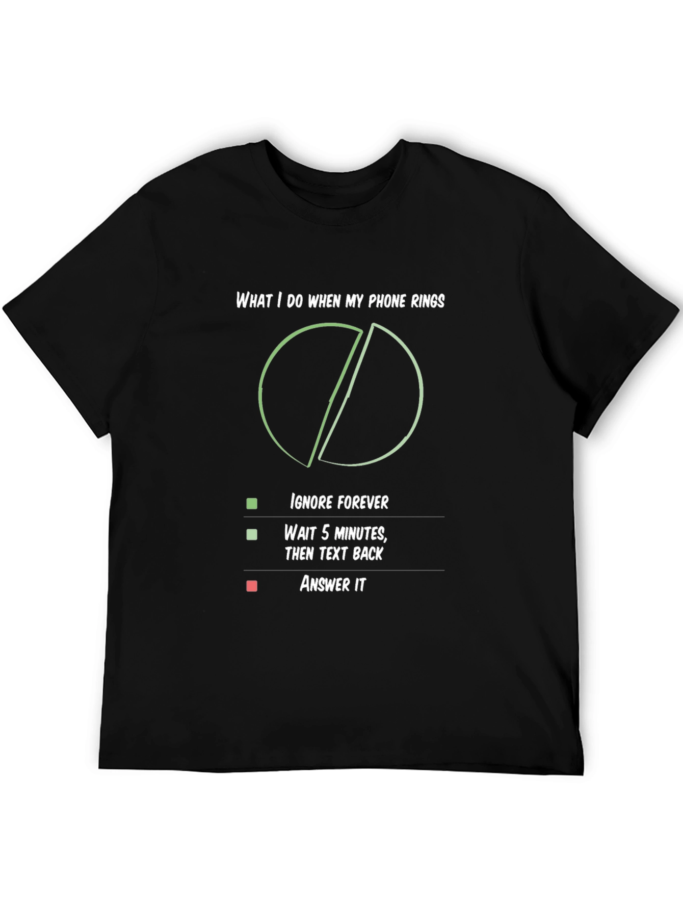 Humorous Phone Rings Graphic T-Shirt
