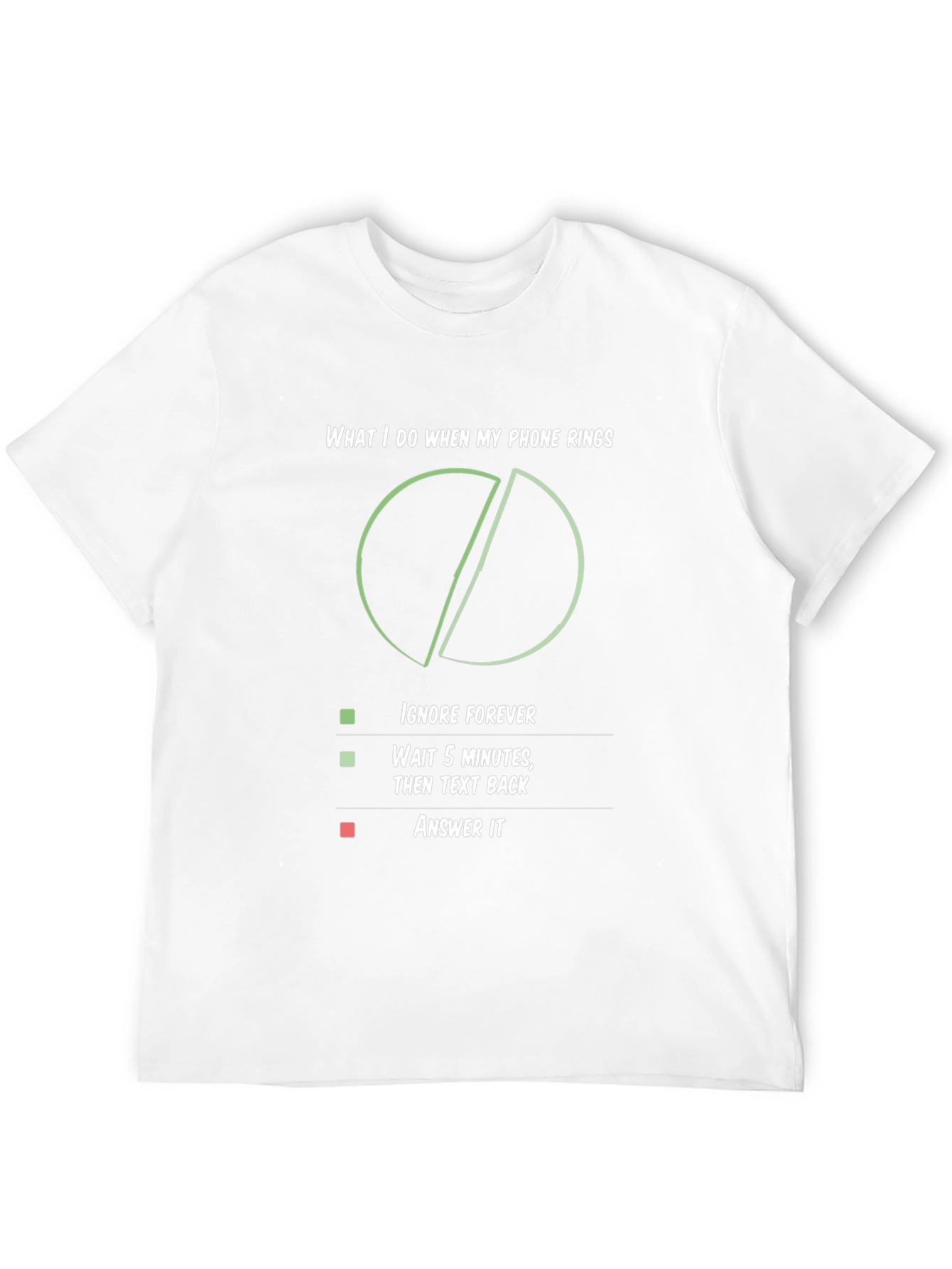 Humorous Phone Rings Graphic T-Shirt