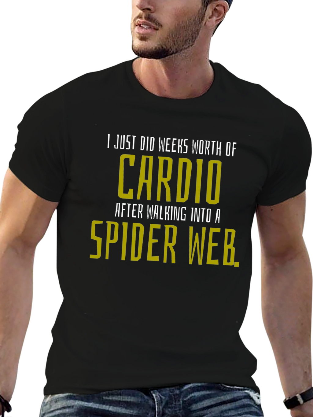 Funny Cardio Spider Web T-Shirt