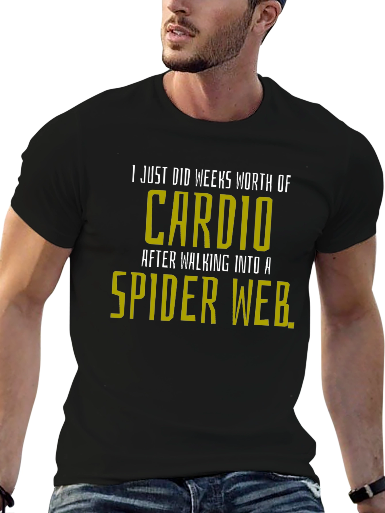 Funny Cardio Spider Web T-Shirt