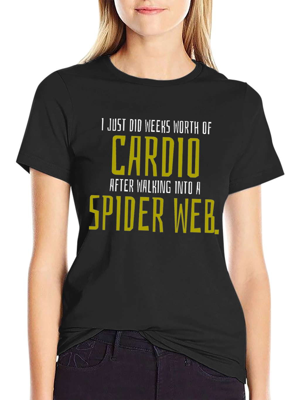 Funny Cardio Spider Web T-Shirt