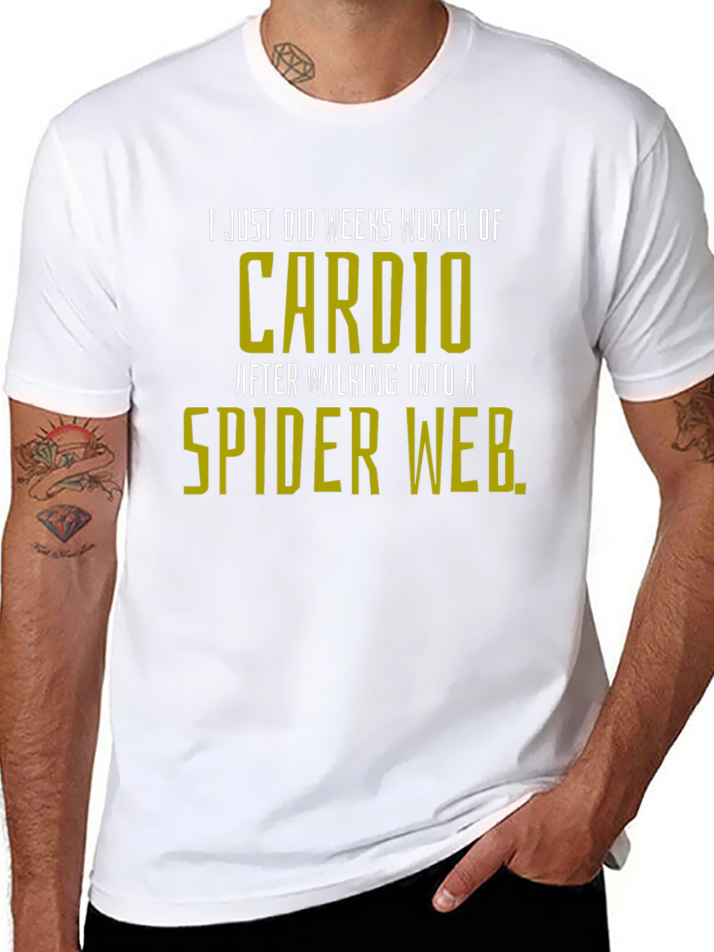 Funny Cardio Spider Web T-Shirt