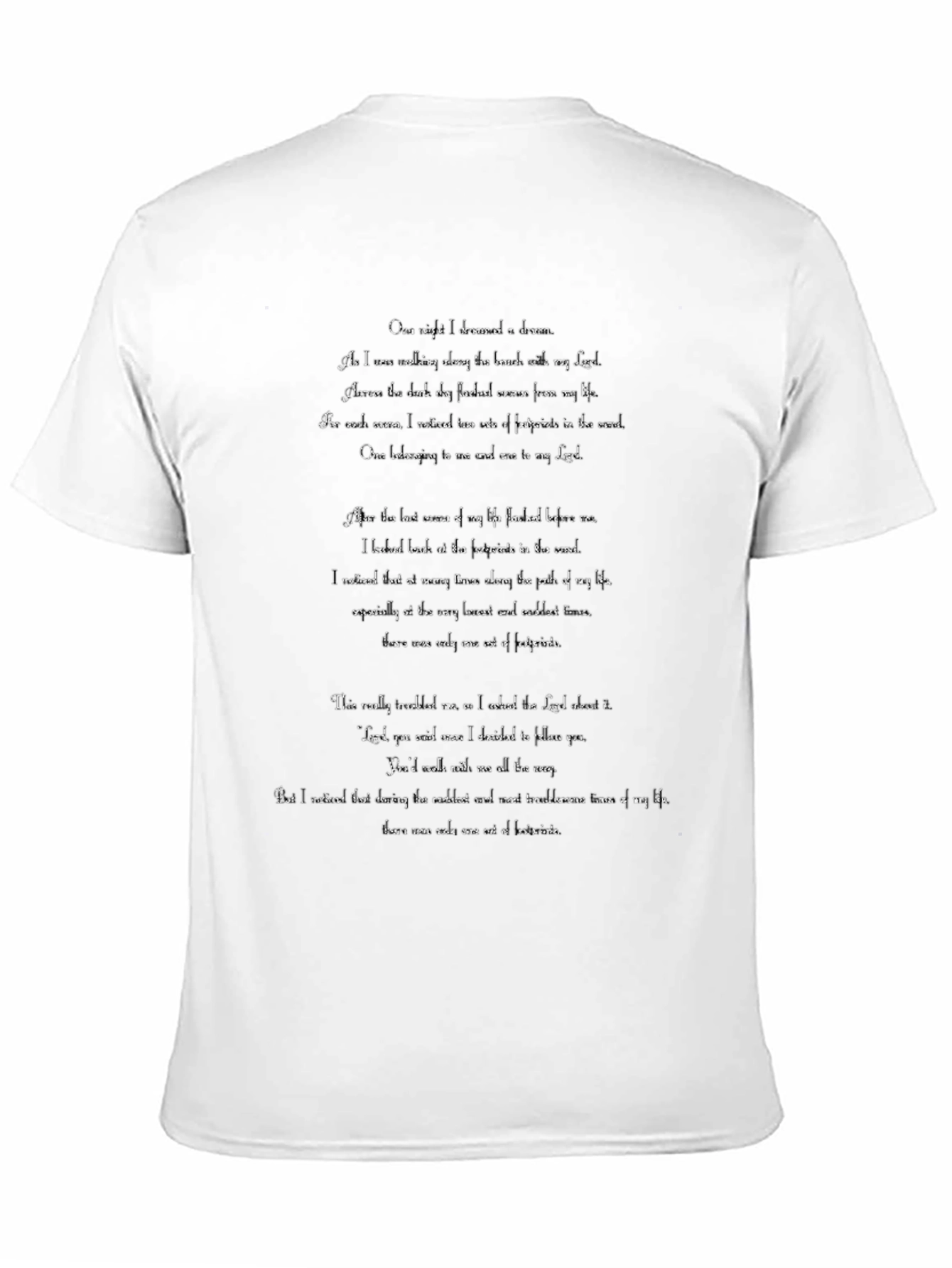 Poetry Graphic Tee - Inspiring Word Art