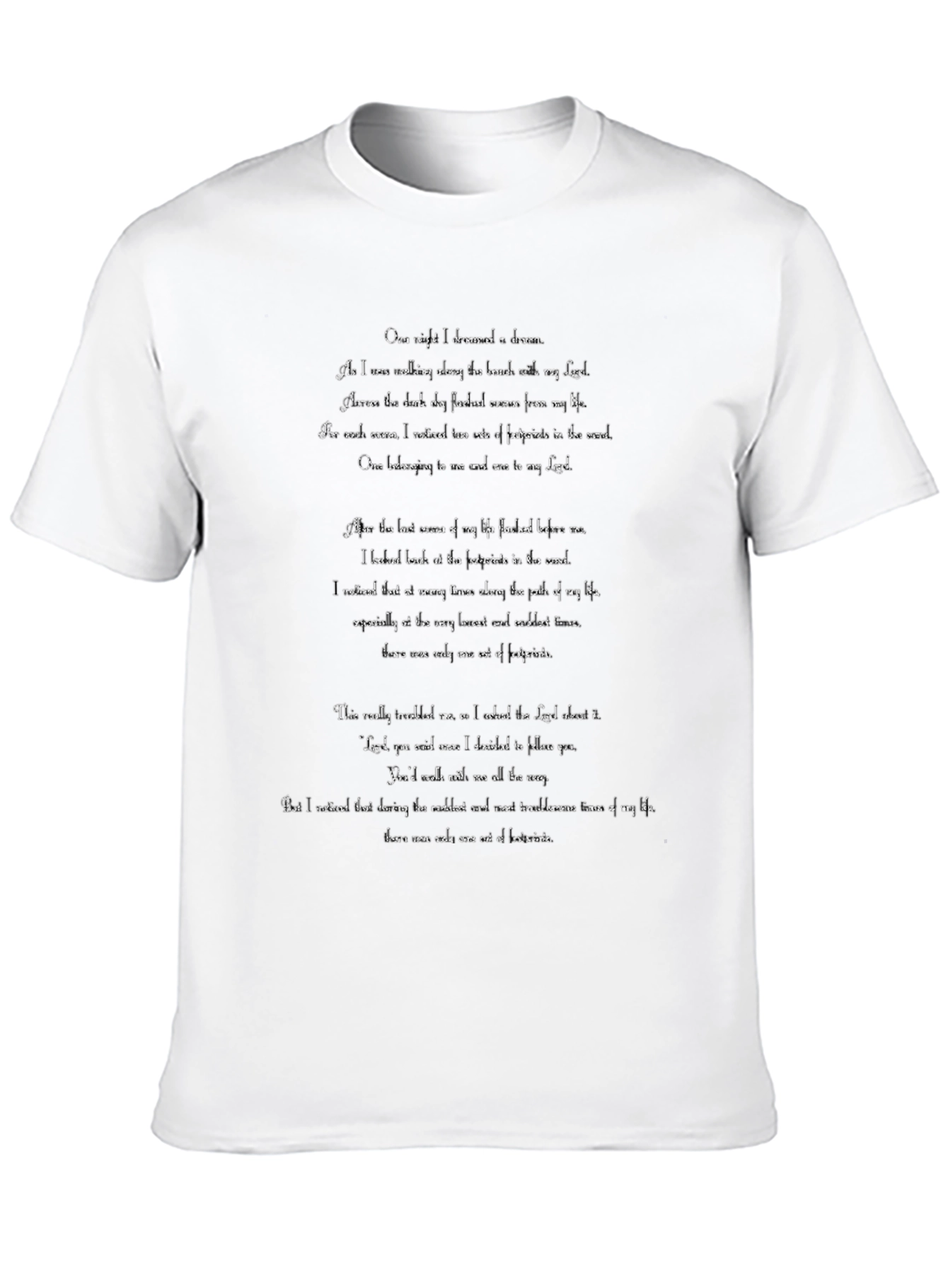 Poetry Graphic Tee - Inspiring Word Art