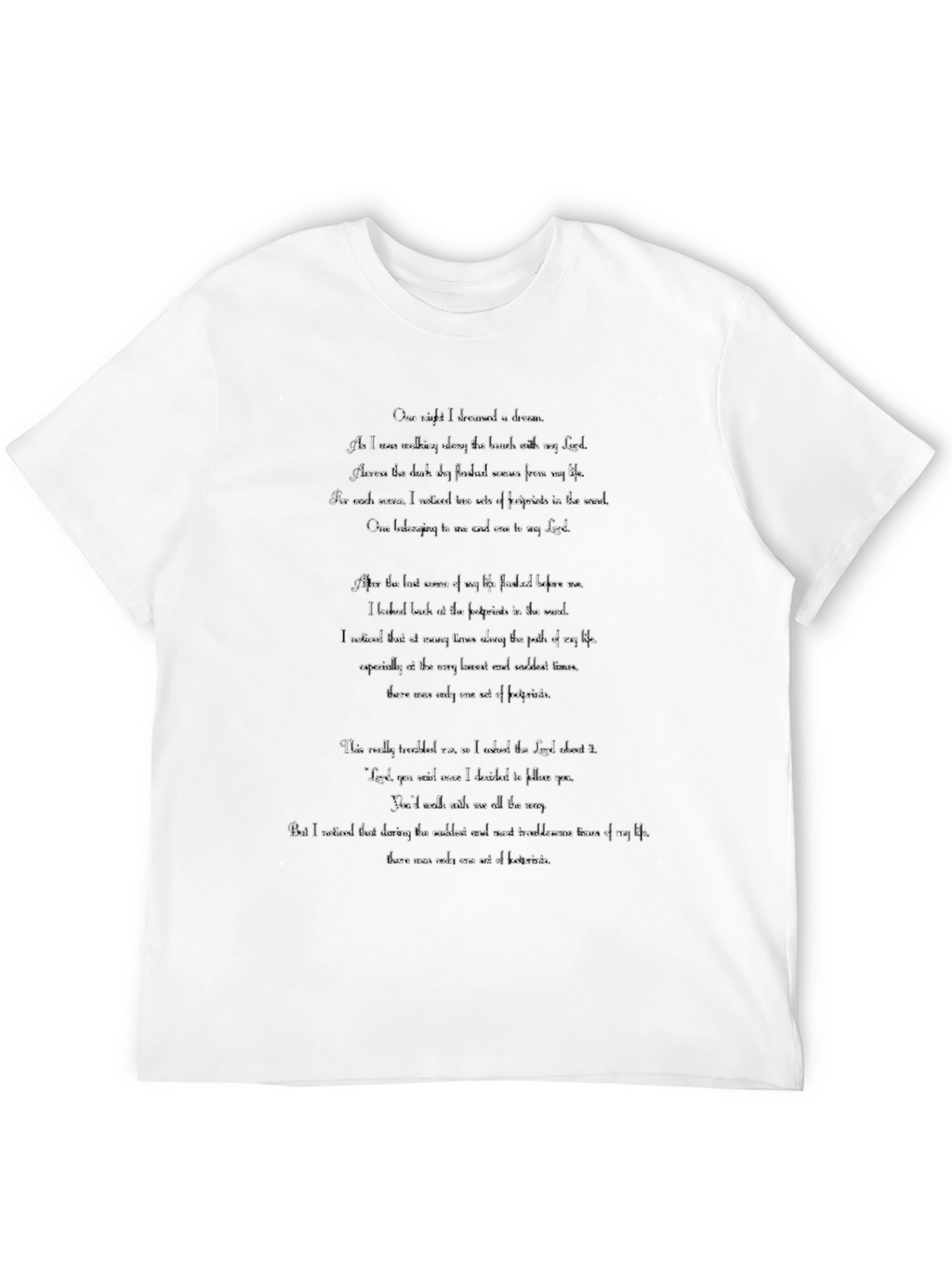 Poetry Graphic Tee - Inspiring Word Art