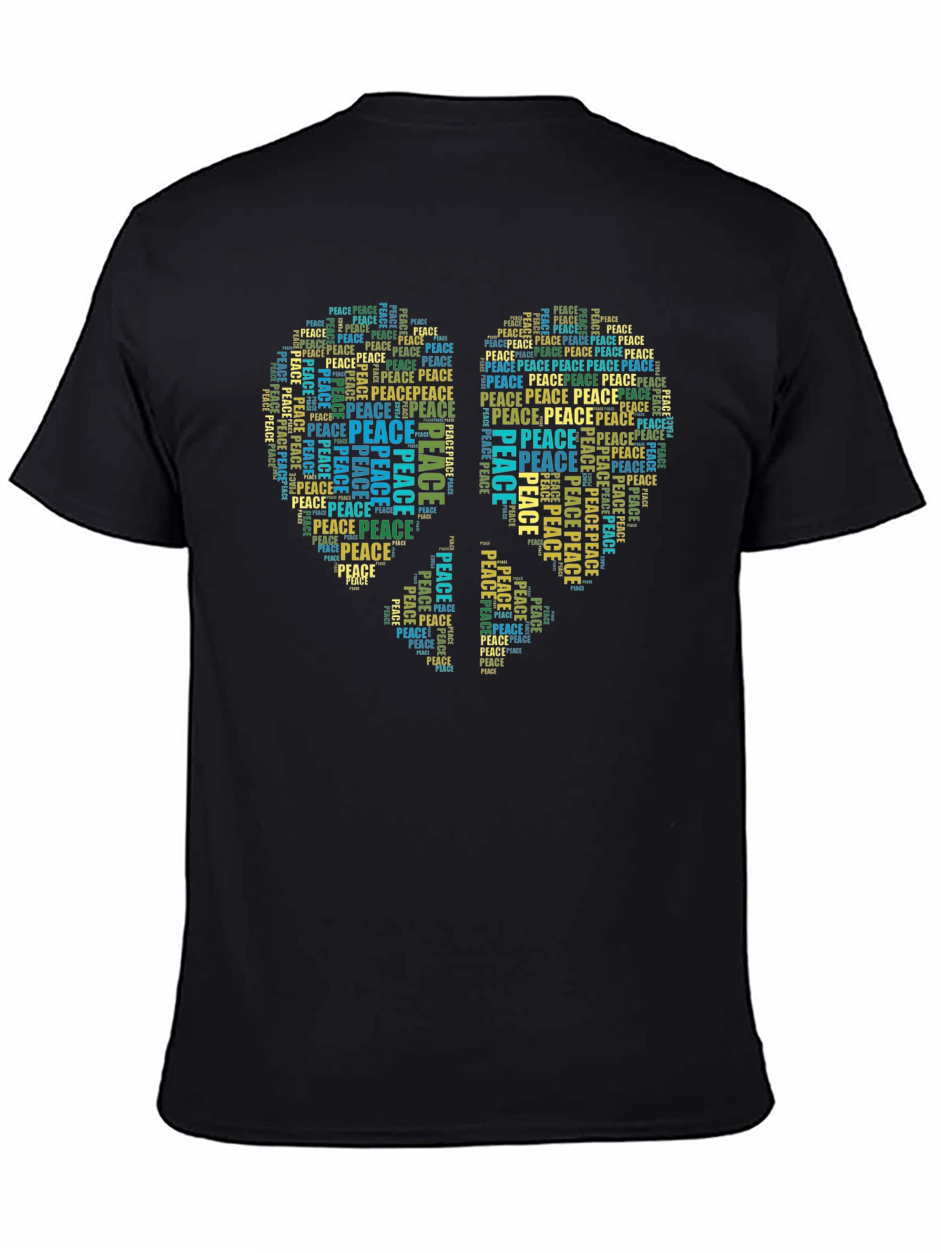 Peace Sign Word Art T-Shirt
