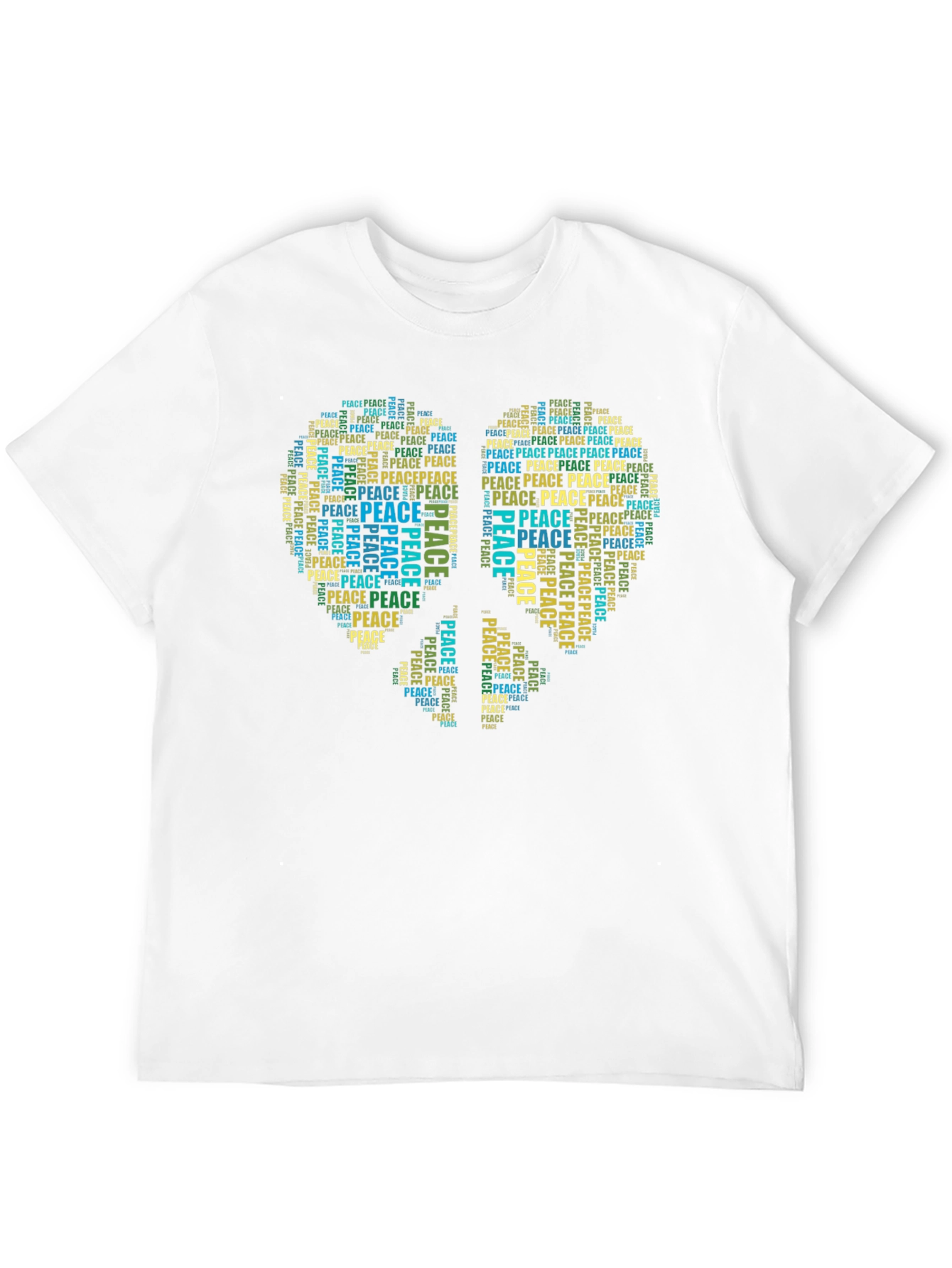 Peace Sign Word Art T-Shirt