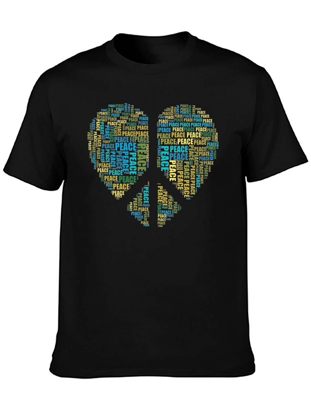 Peace Sign Word Art T-Shirt