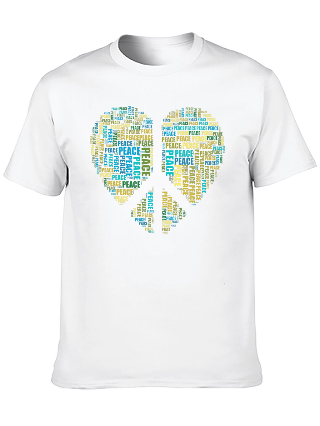 Peace Sign Word Art T-Shirt