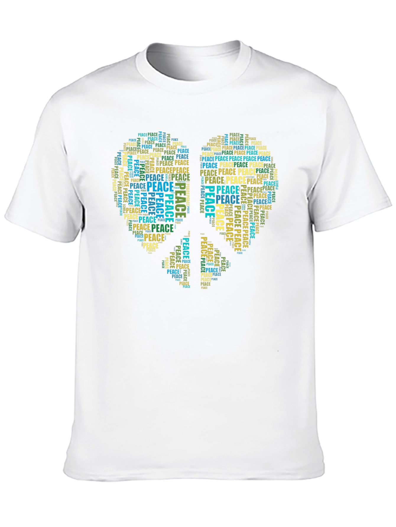 Peace Sign Word Art T-Shirt