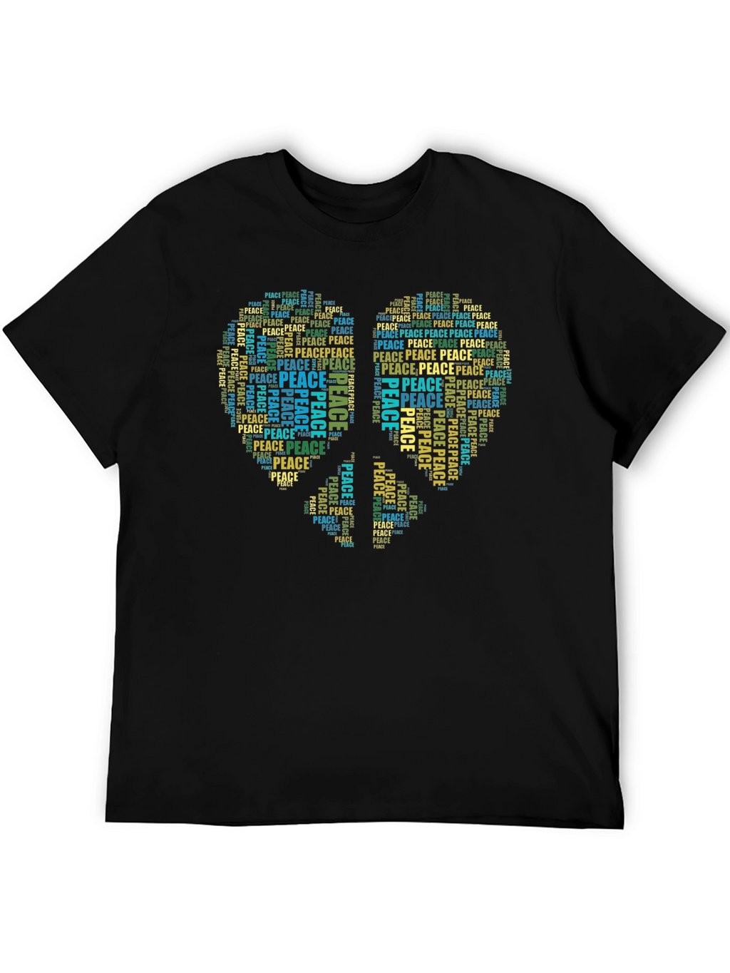 Peace Sign Word Art T-Shirt