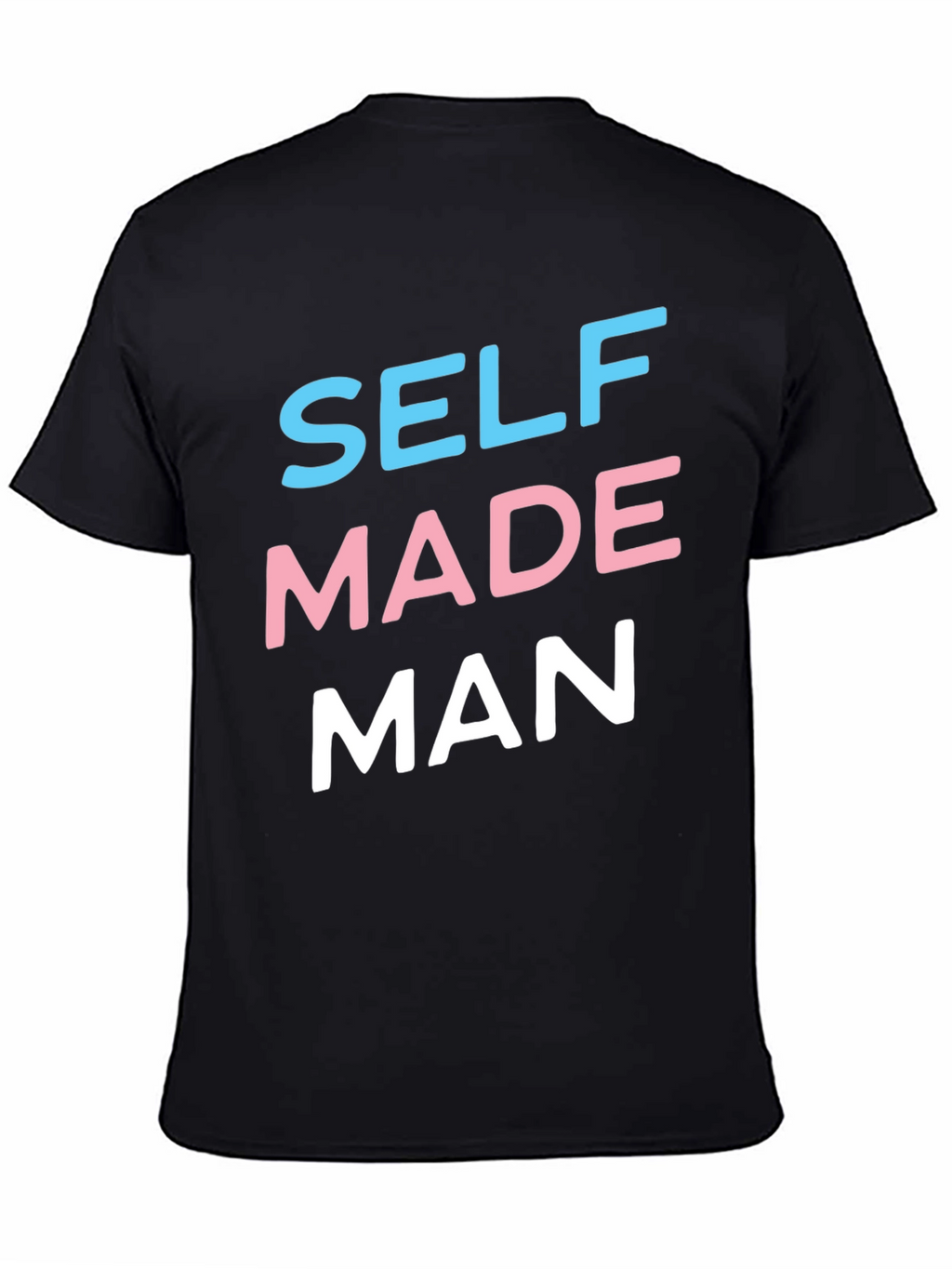 Self Made Man Graphic Tee - Black Casual T-Shirt