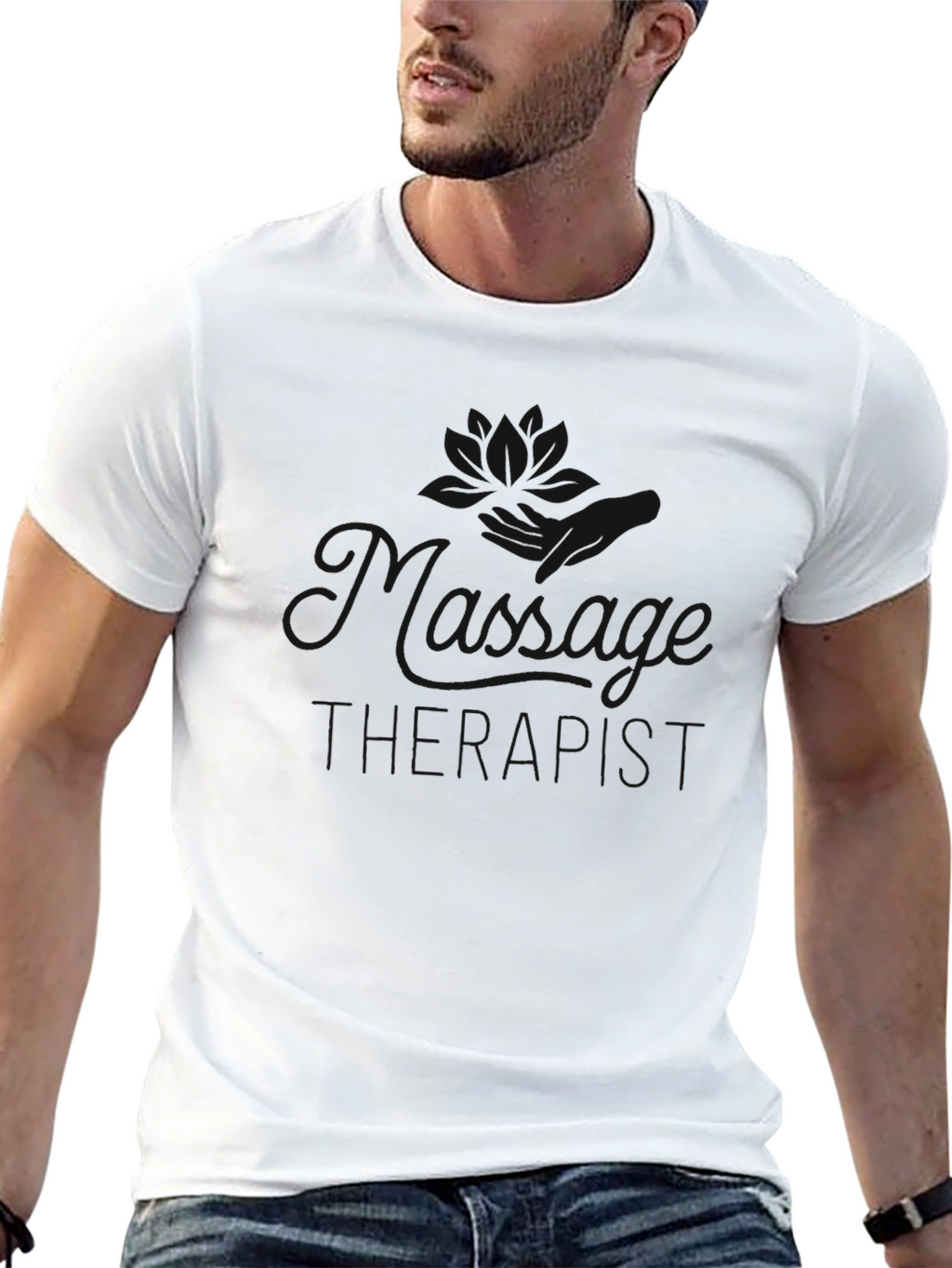Mens Black Short Sleeve Crew Neck T-Shirt