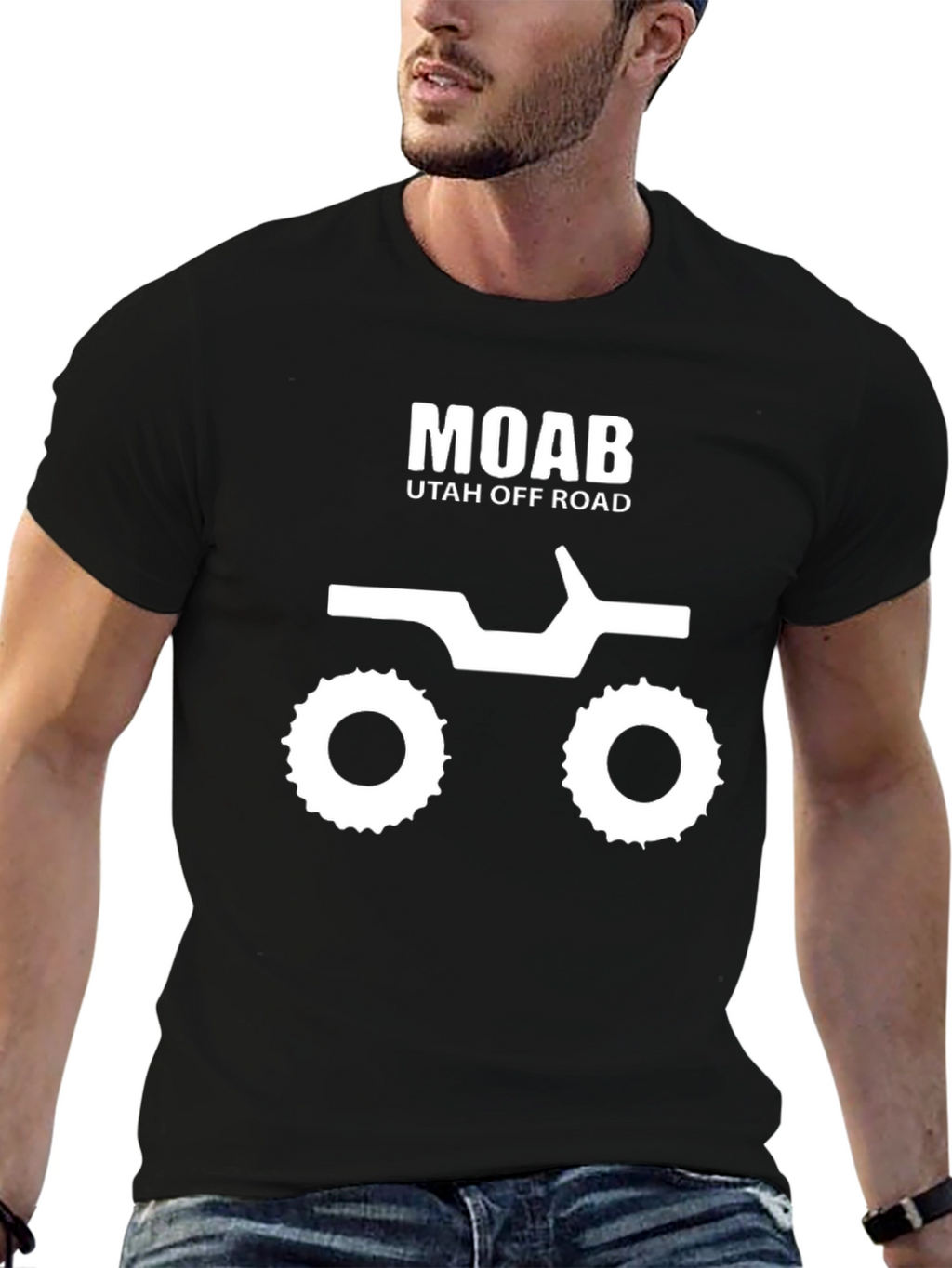 Moab Utah Off Road Black Graphic Tee