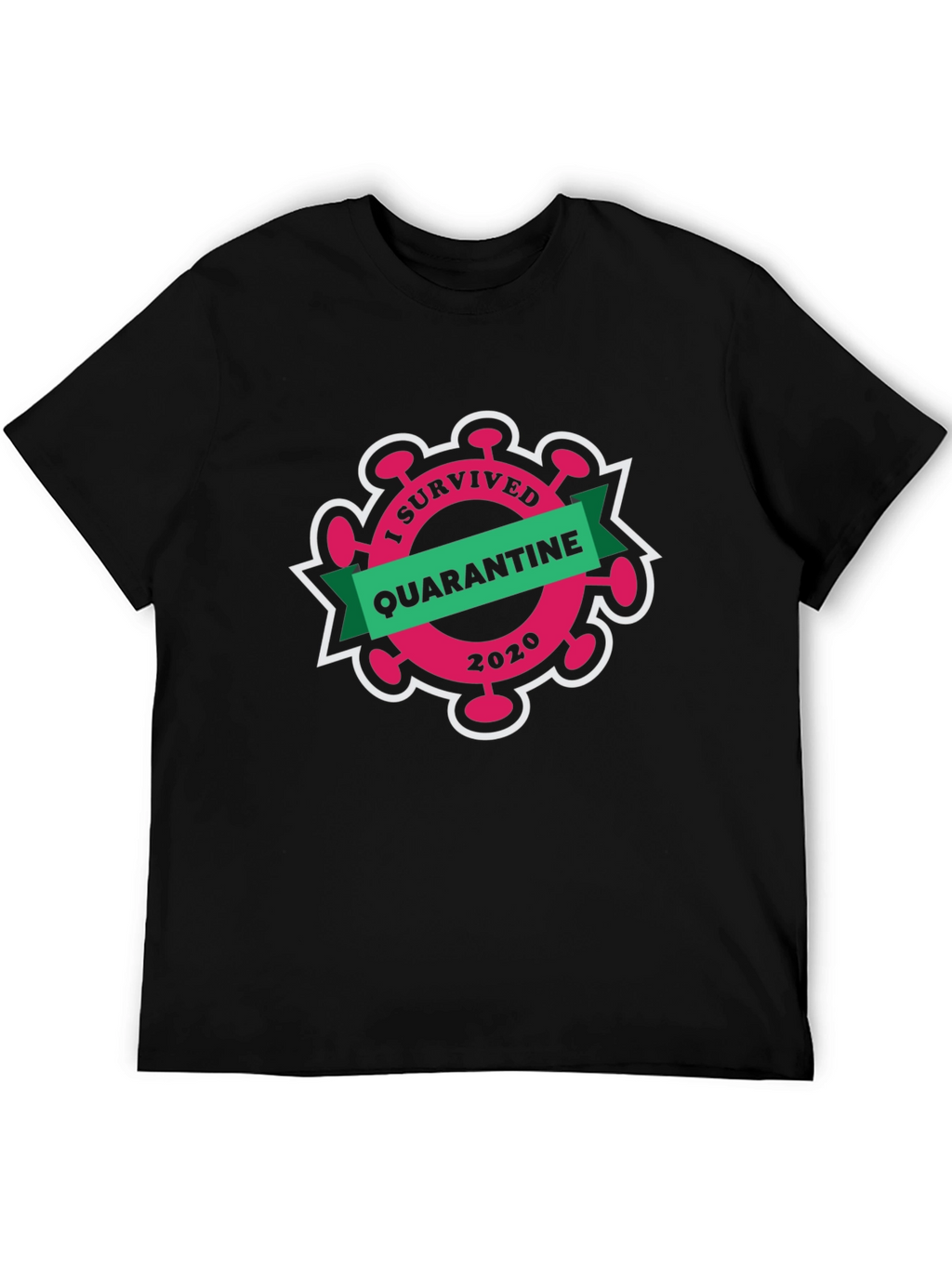 I Survived Quarantine 2020 Black T-Shirt