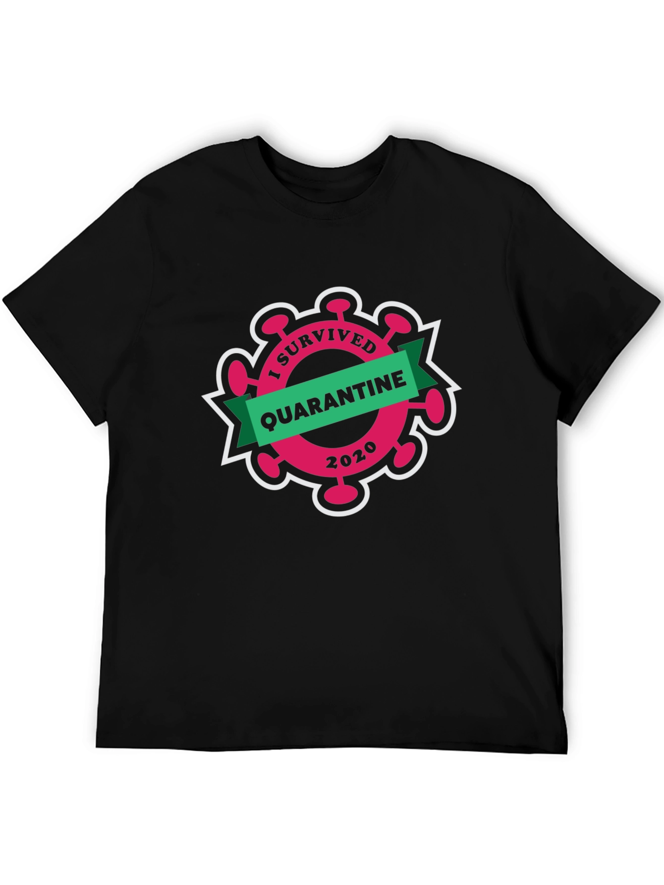 I Survived Quarantine 2020 Black T-Shirt