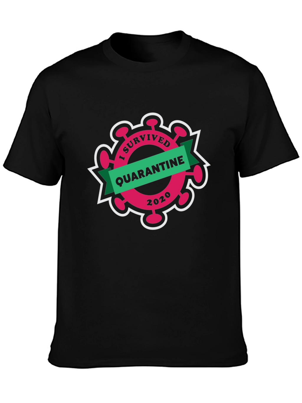 I Survived Quarantine 2020 Black T-Shirt