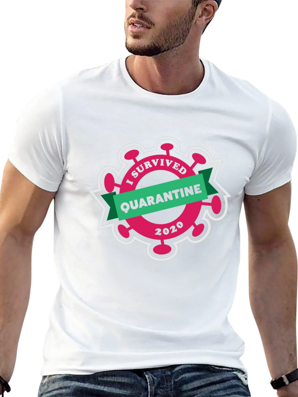 I Survived Quarantine 2020 Black T-Shirt