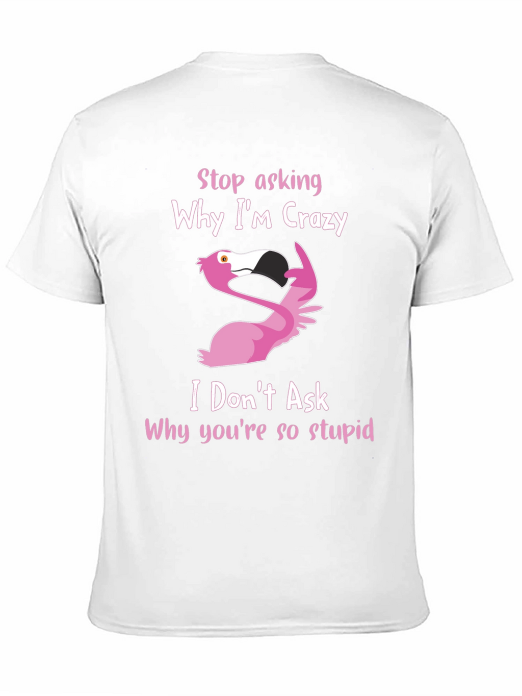 Crazy Flamingo Graphic T-Shirt