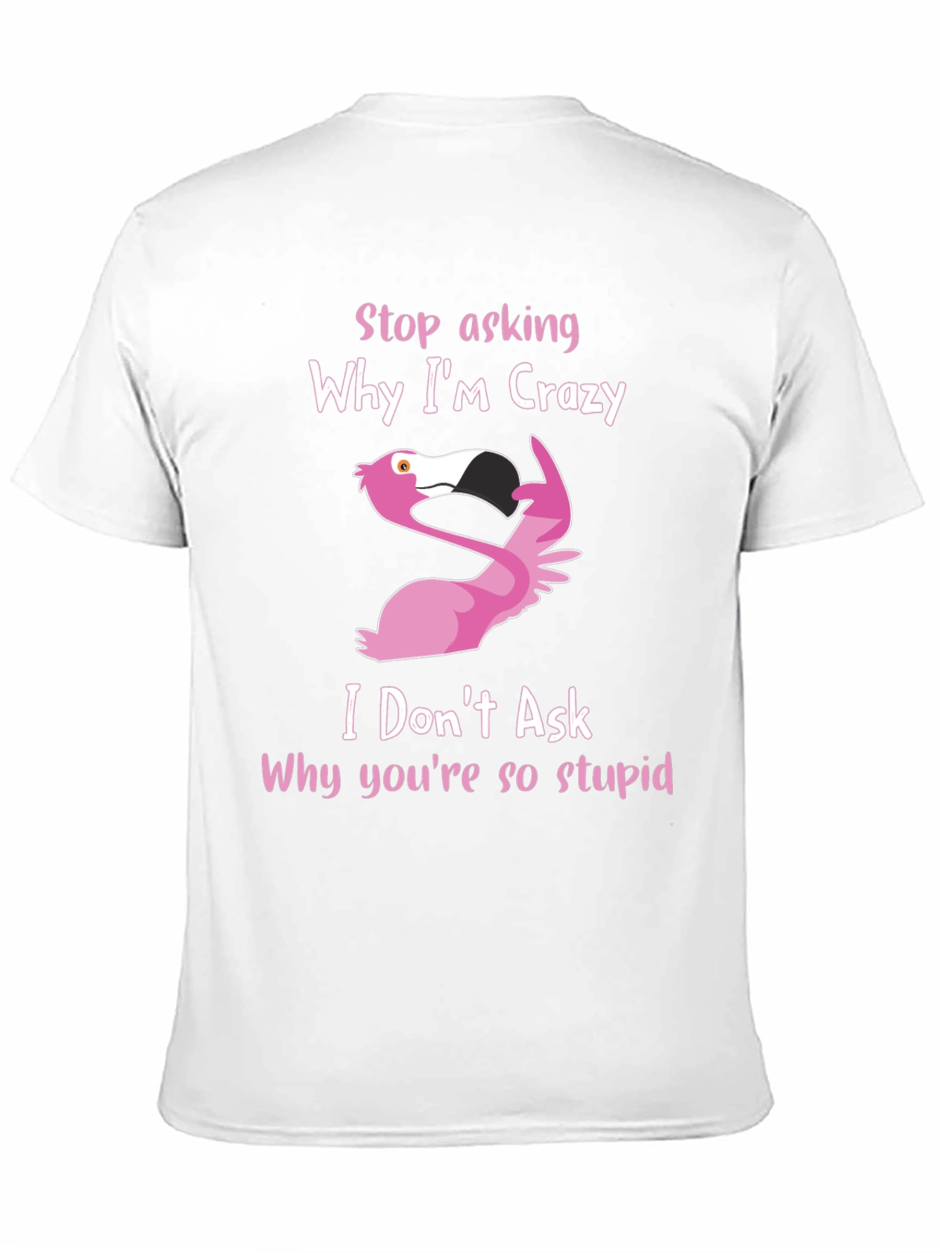 Crazy Flamingo Graphic T-Shirt