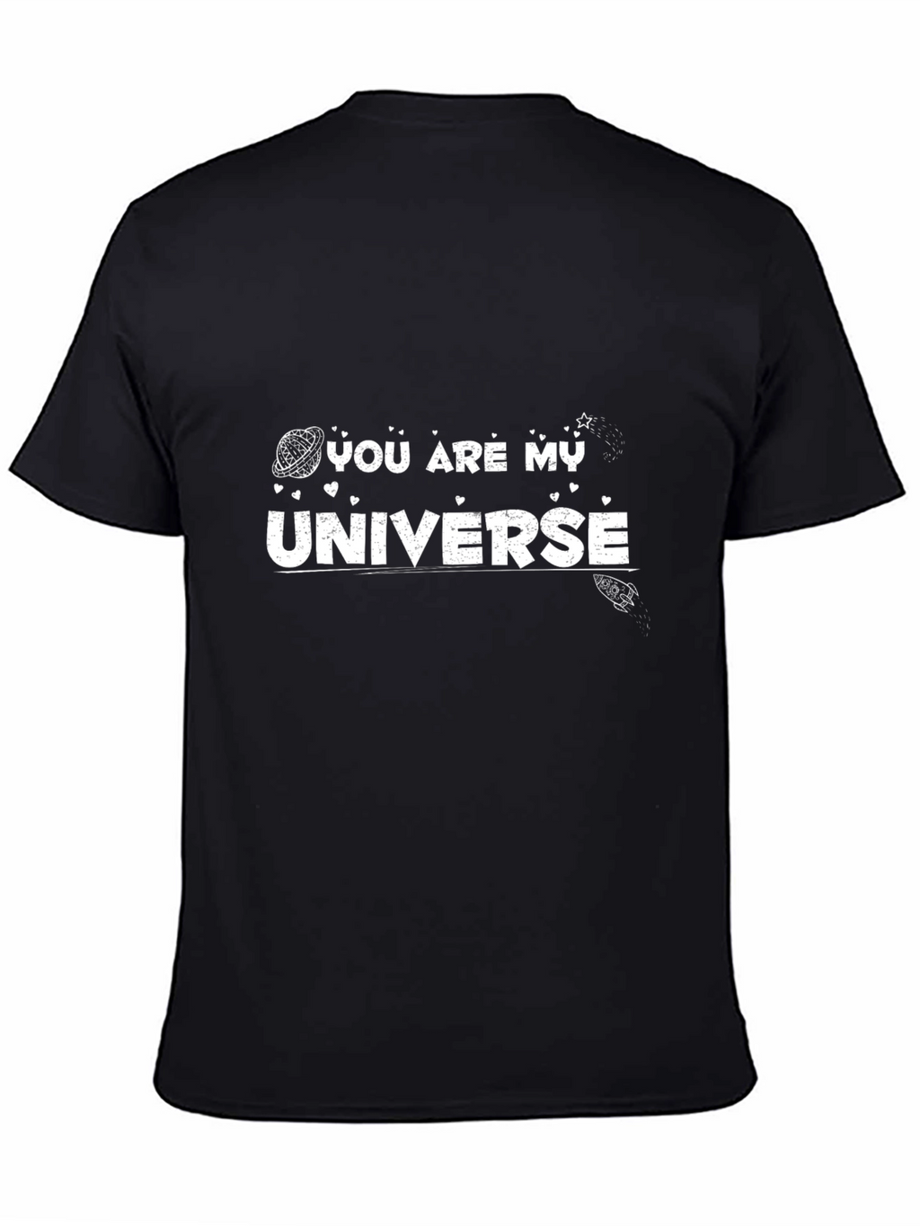 You Are My Universe Graphic Tee - Black