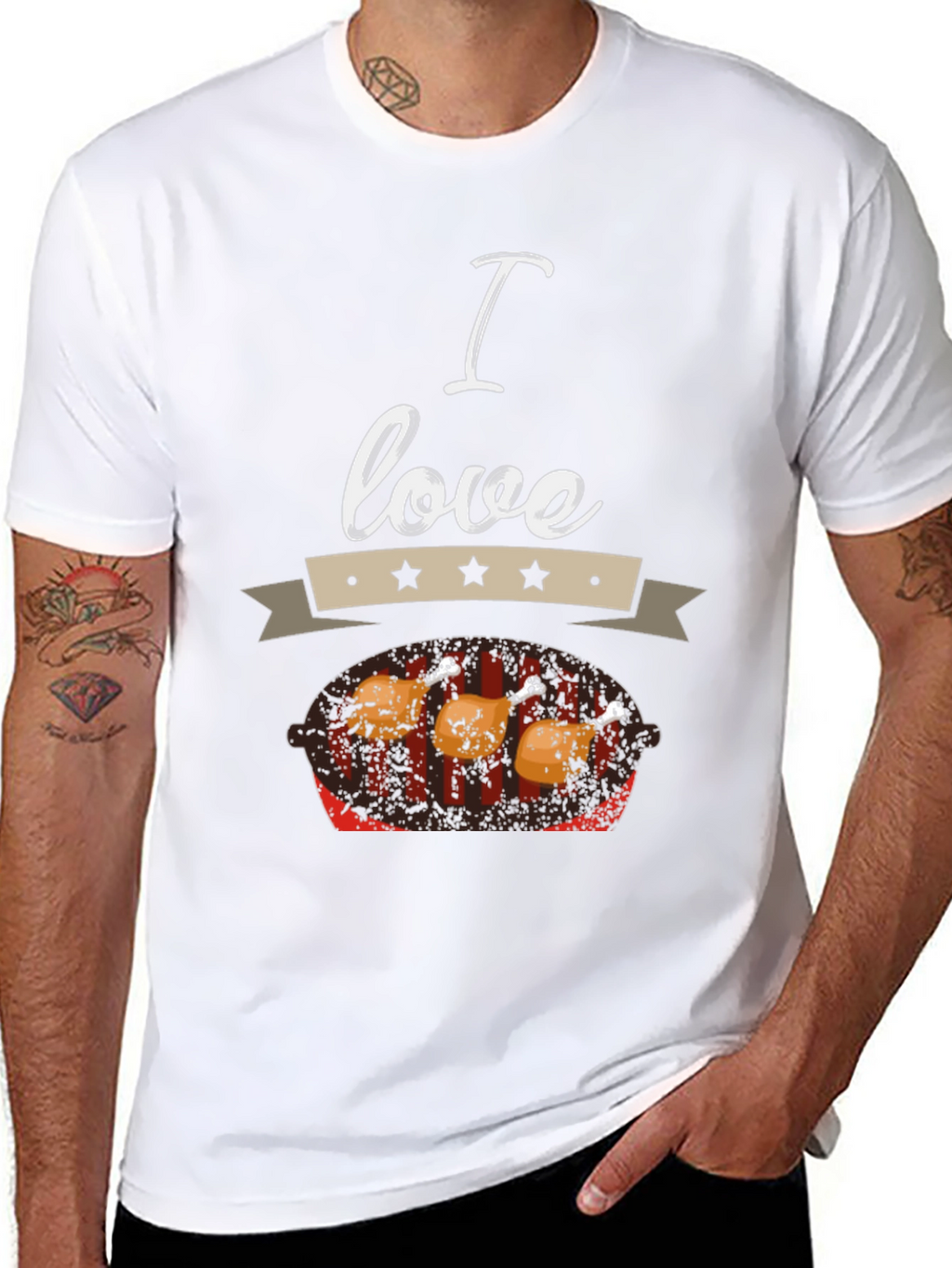 I Love Chicken BBQ T-Shirt