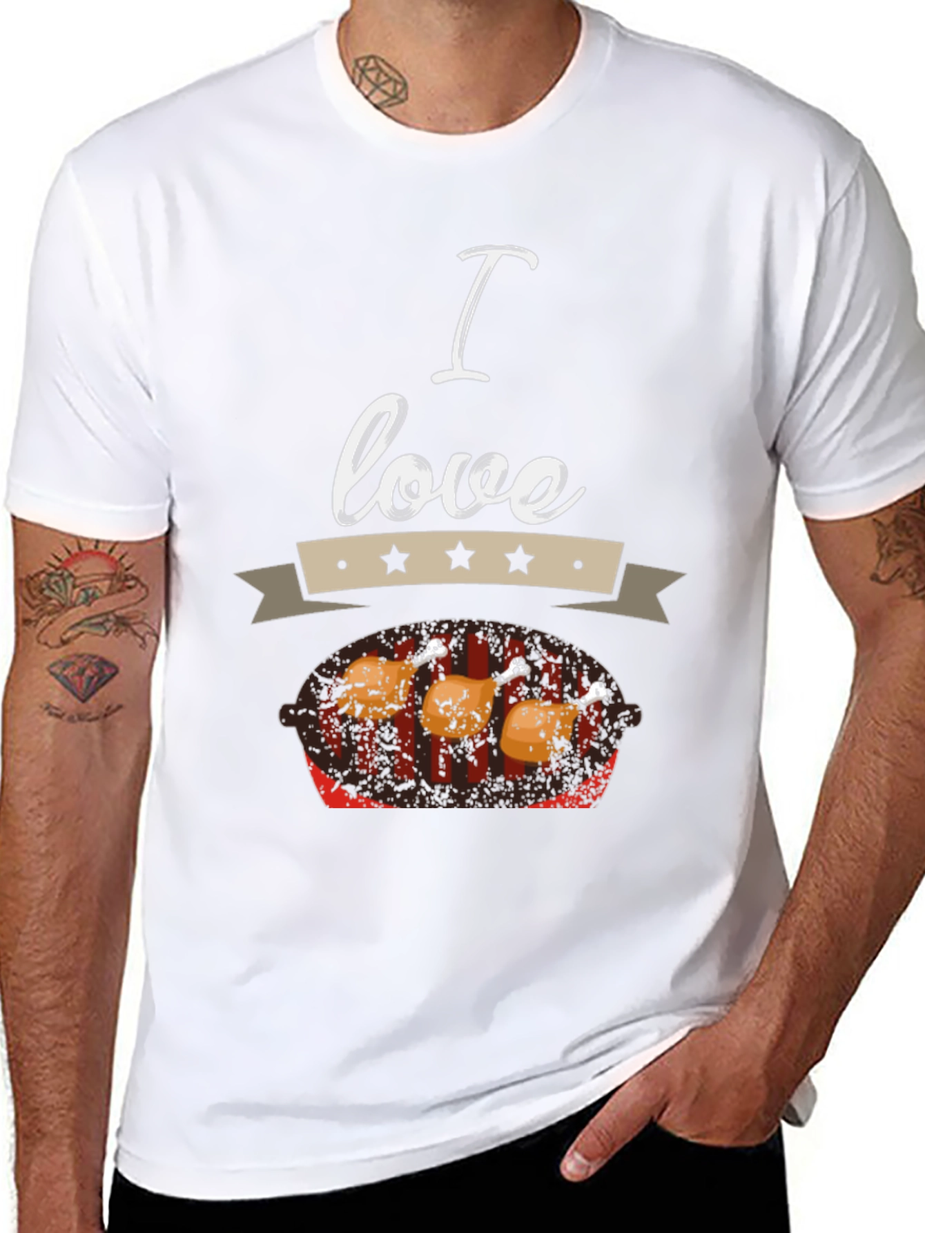 I Love Chicken BBQ T-Shirt