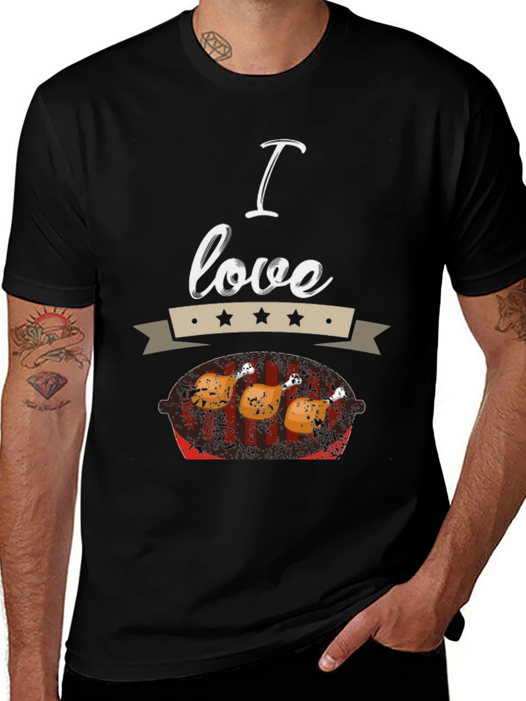 I Love Chicken BBQ T-Shirt