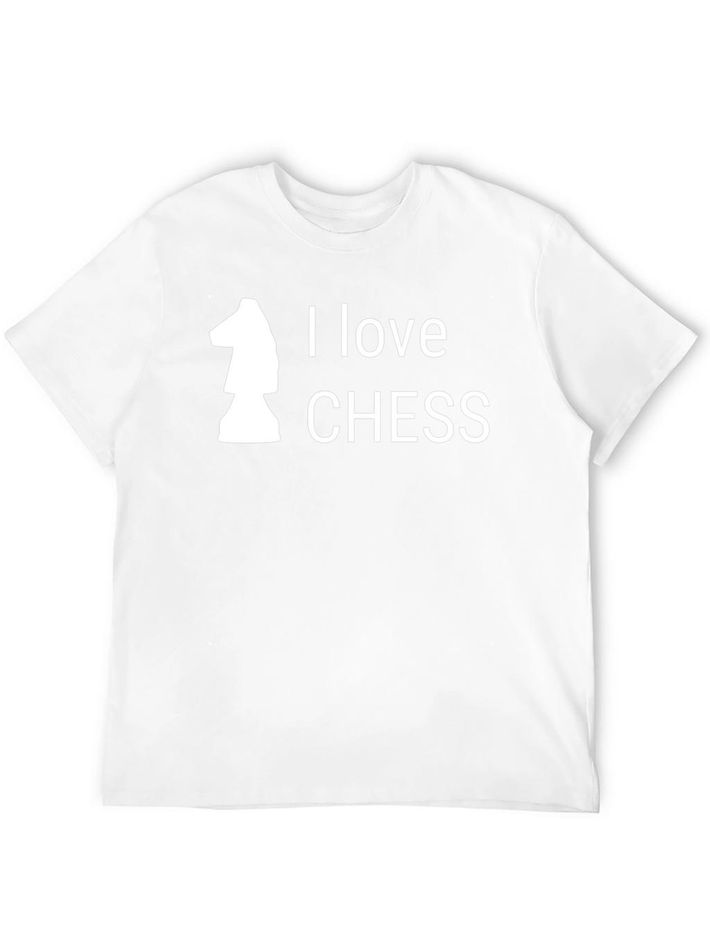 I Love Chess T-Shirt - Black Casual Tee