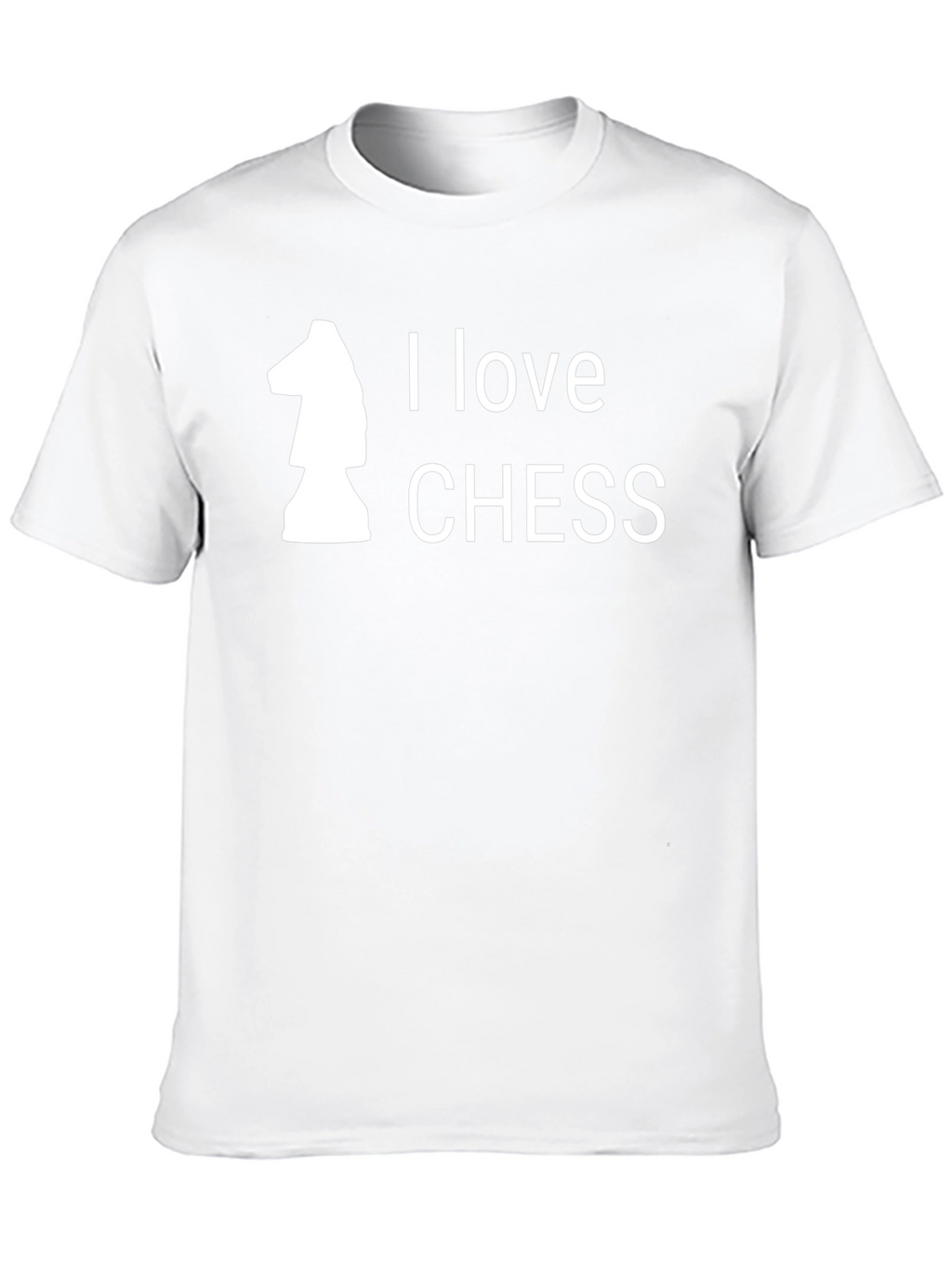 I Love Chess T-Shirt - Black Casual Tee