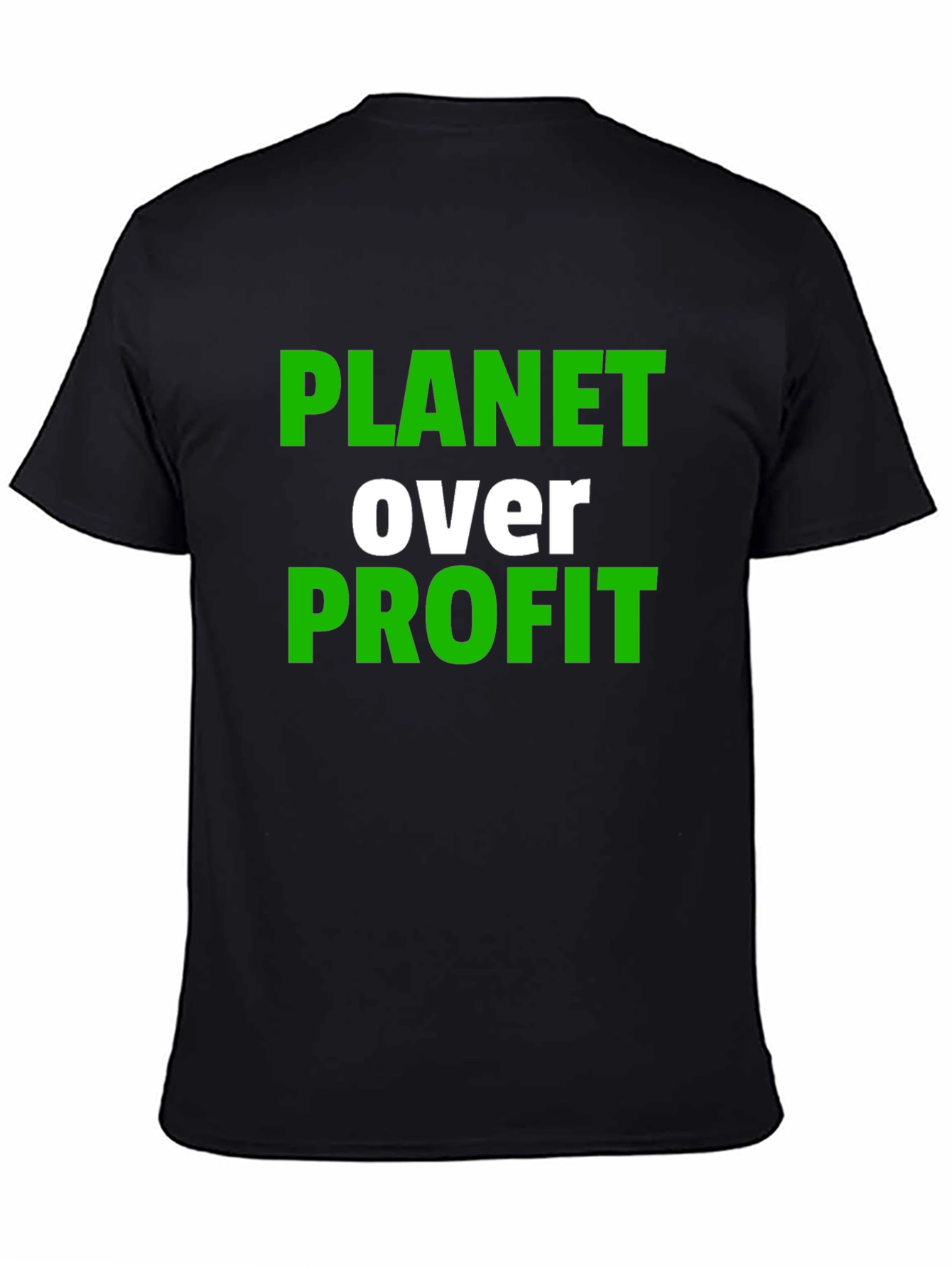 Planet Over Profit Graphic Tee - Black