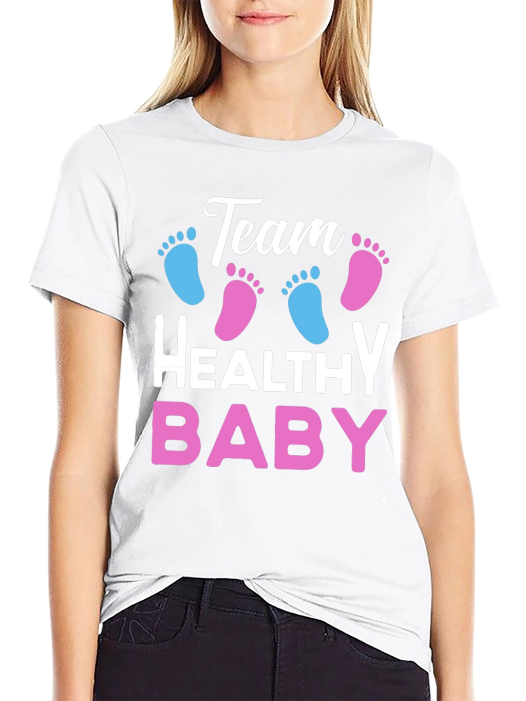 Team Healthy Baby Gender Reveal T-Shirt