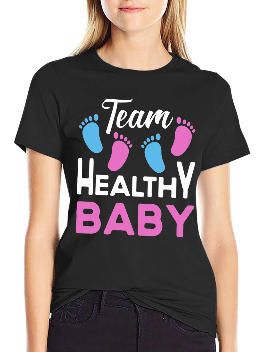 Team Healthy Baby Gender Reveal T-Shirt