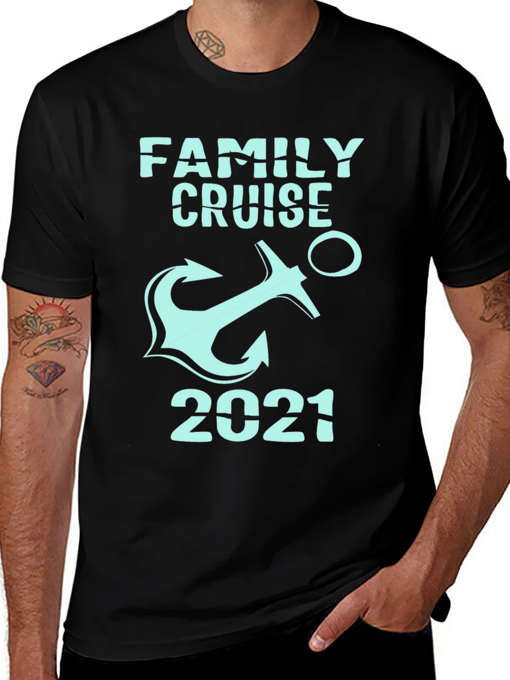 Family Cruise 2021 Anchor T-Shirt
